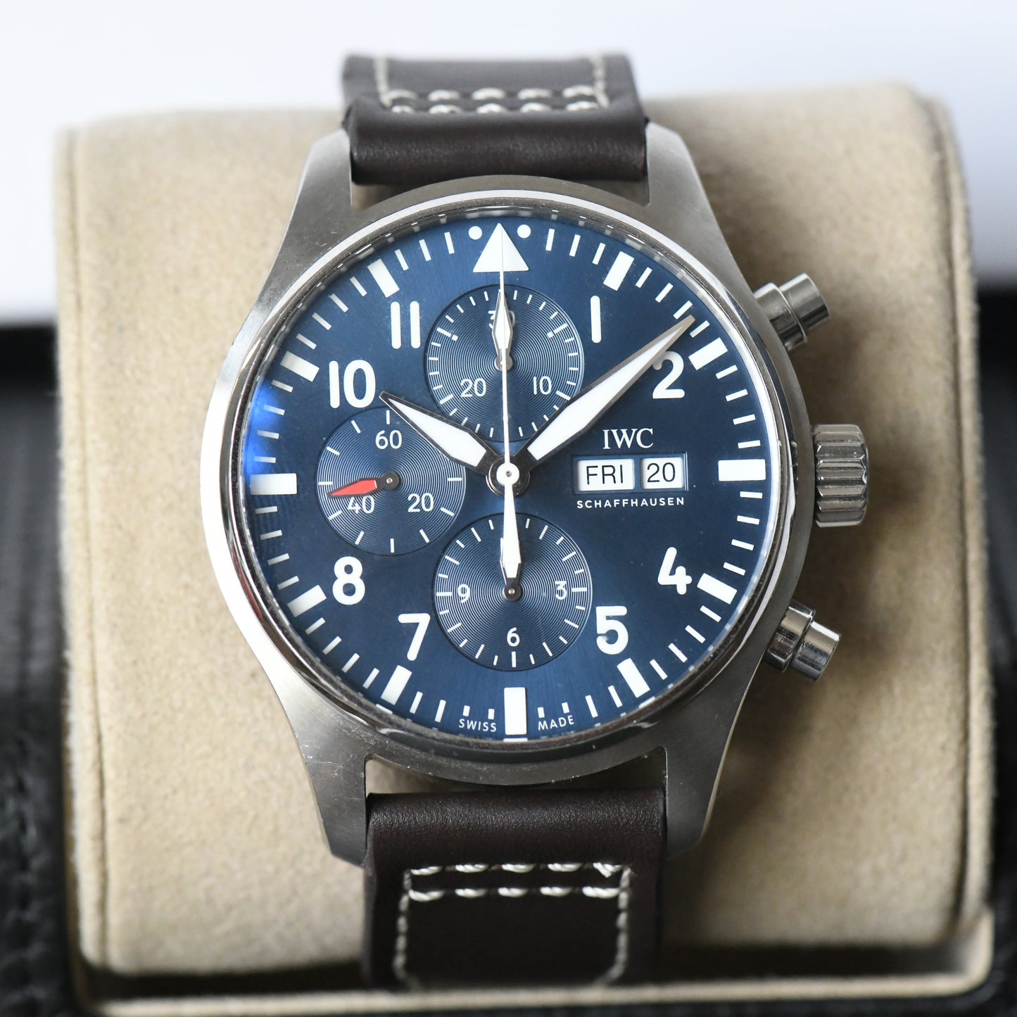 IWC Pilot Chronograph IW377714 Le Petit Prince Blue Dial Full Set 2020 B&P