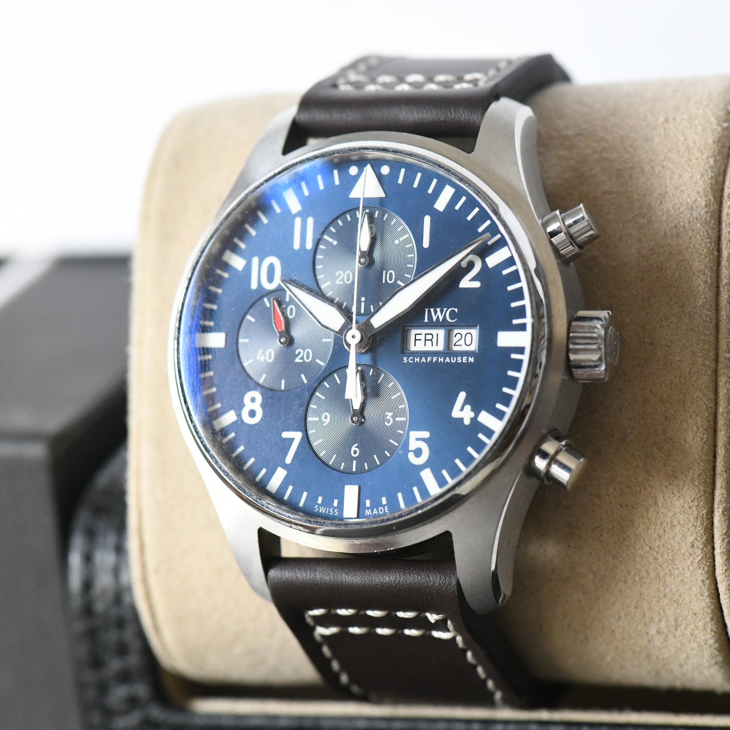 IWC Pilot Chronograph IW377714 Le Petit Prince Blue Dial Full Set 2020 B&P