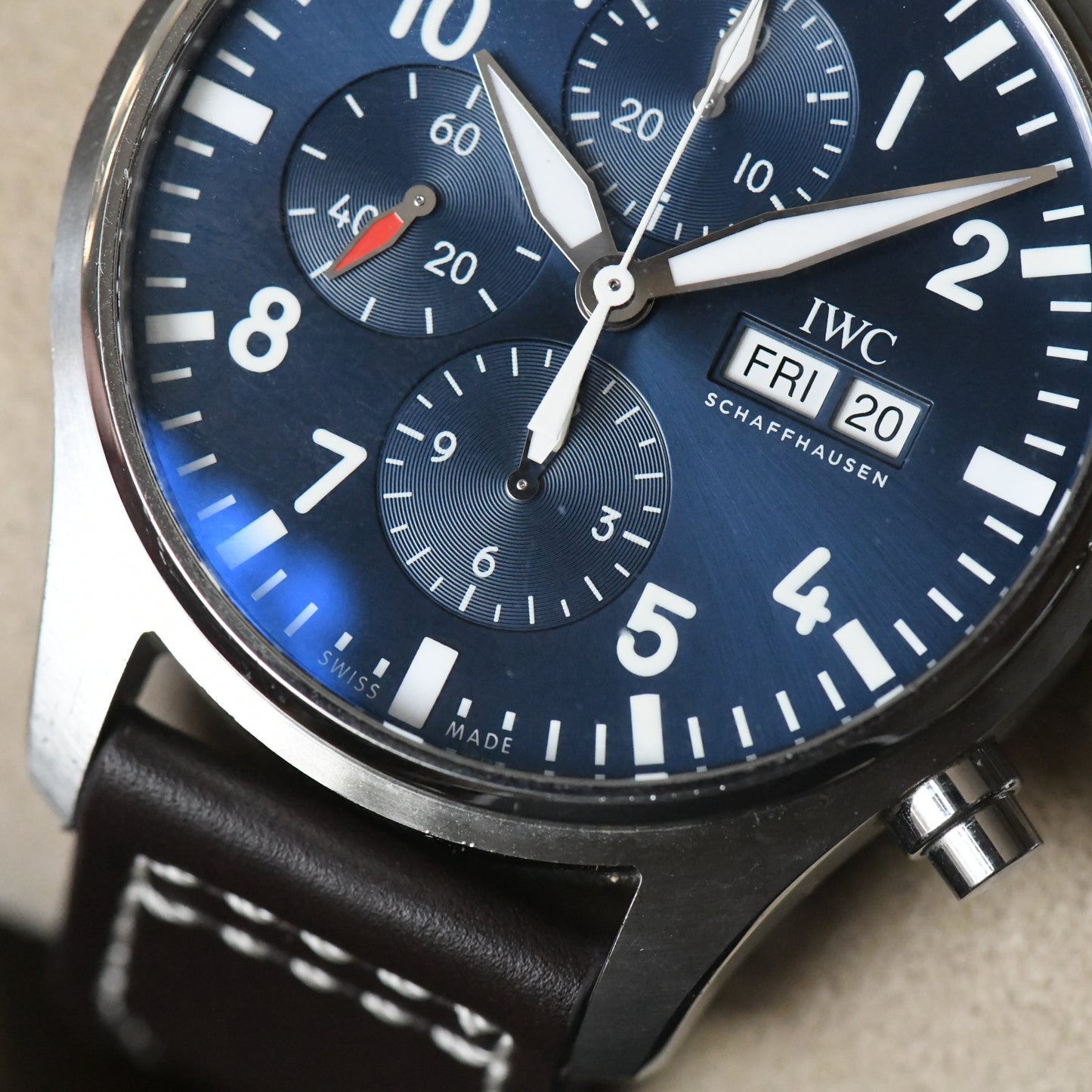 IWC Pilot Chronograph IW377714 Le Petit Prince Blue Dial Full Set 2020 B&P