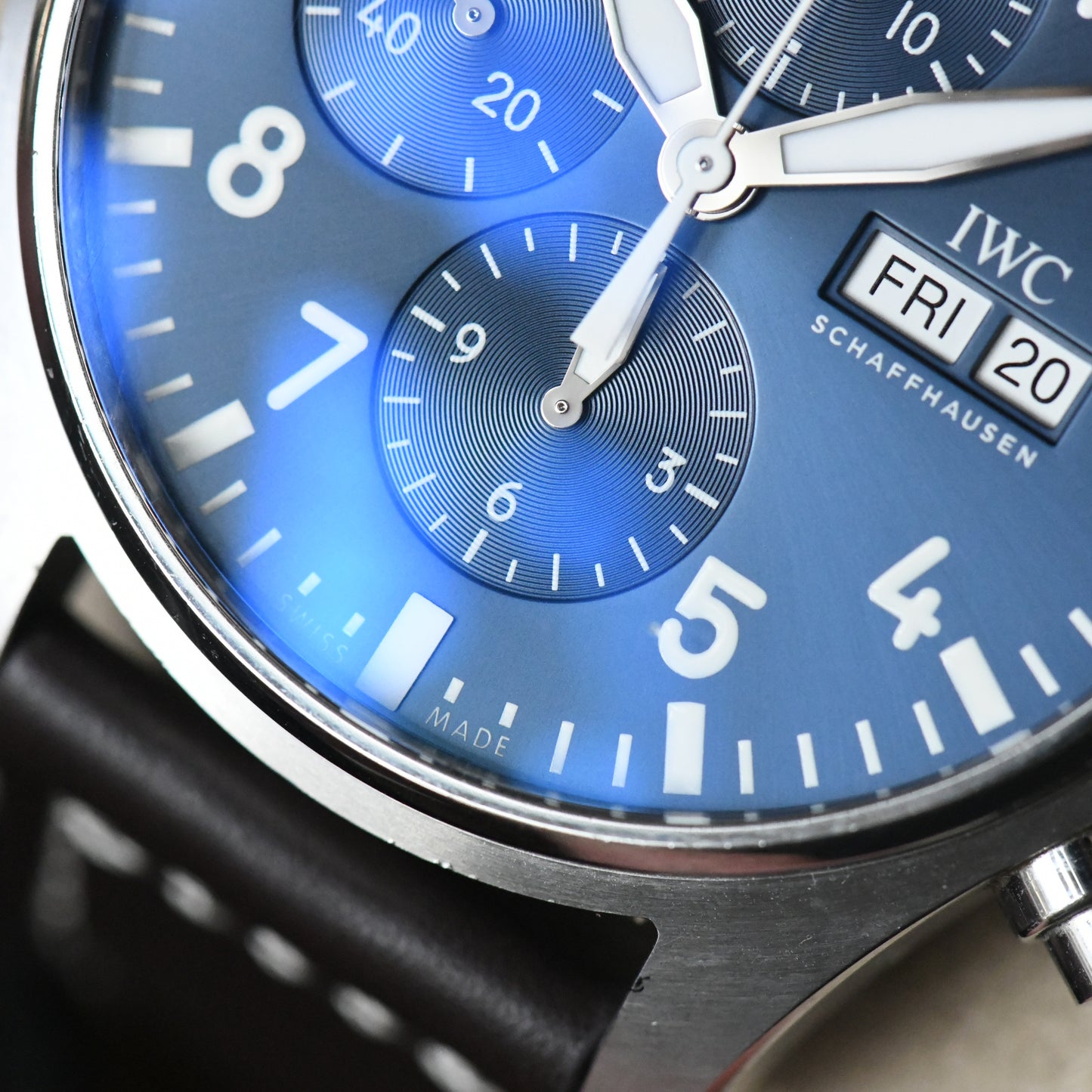 IWC Pilot Chronograph IW377714 Le Petit Prince Blue Dial Full Set 2020 B&P