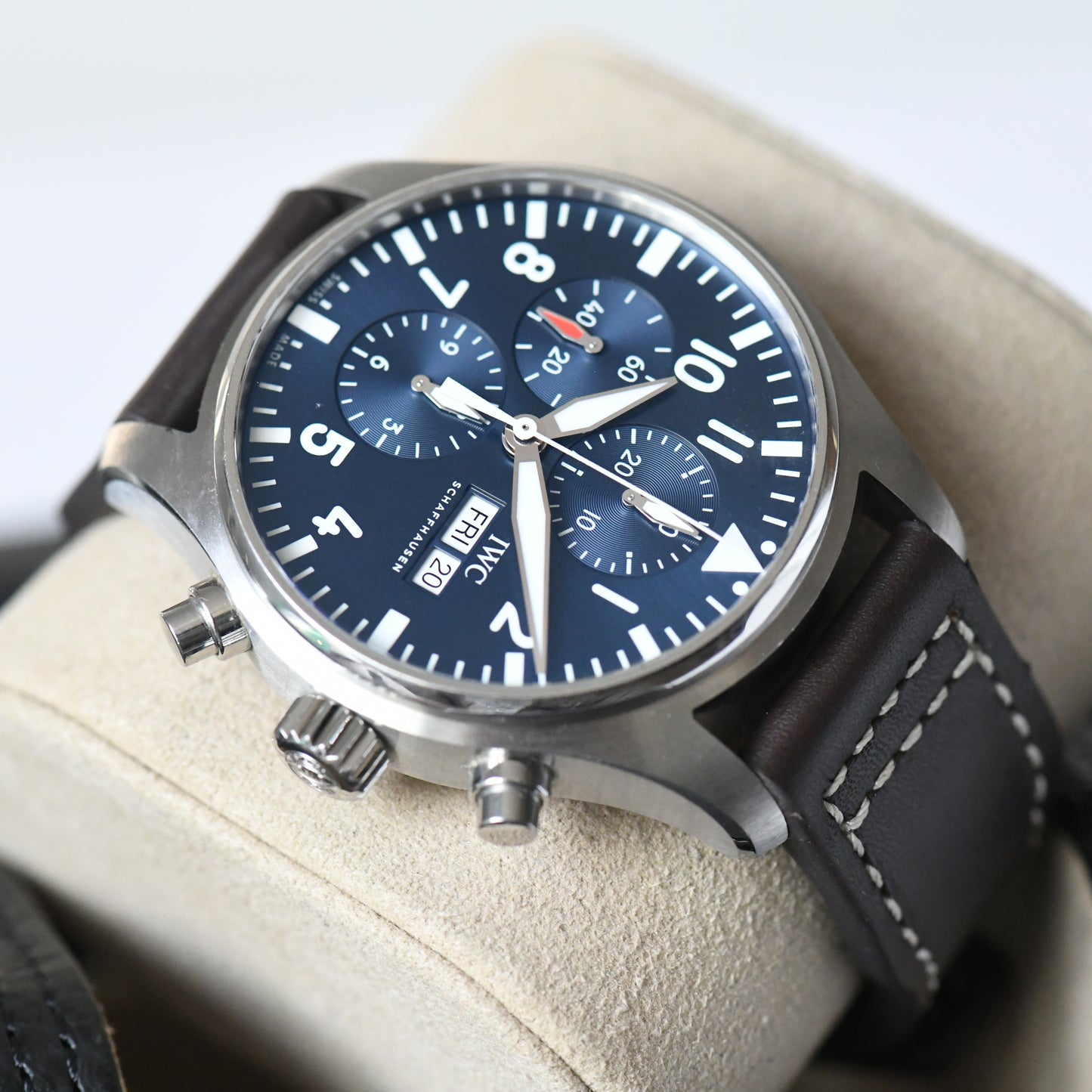 IWC Pilot Chronograph IW377714 Le Petit Prince Blue Dial Full Set 2020 B&P