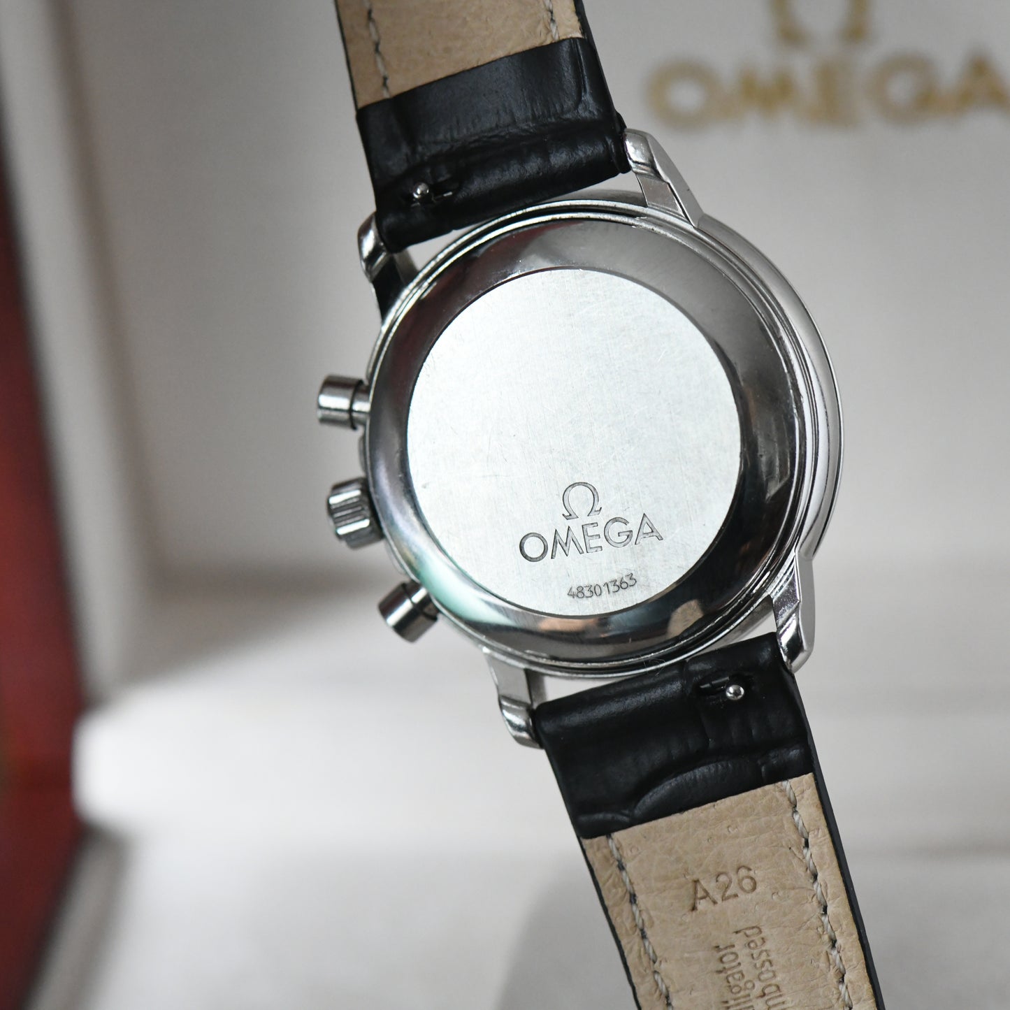 Omega DeVille Prestige Chronograph White Dial 36mm Manual Wind - Cal 861 - Boxed