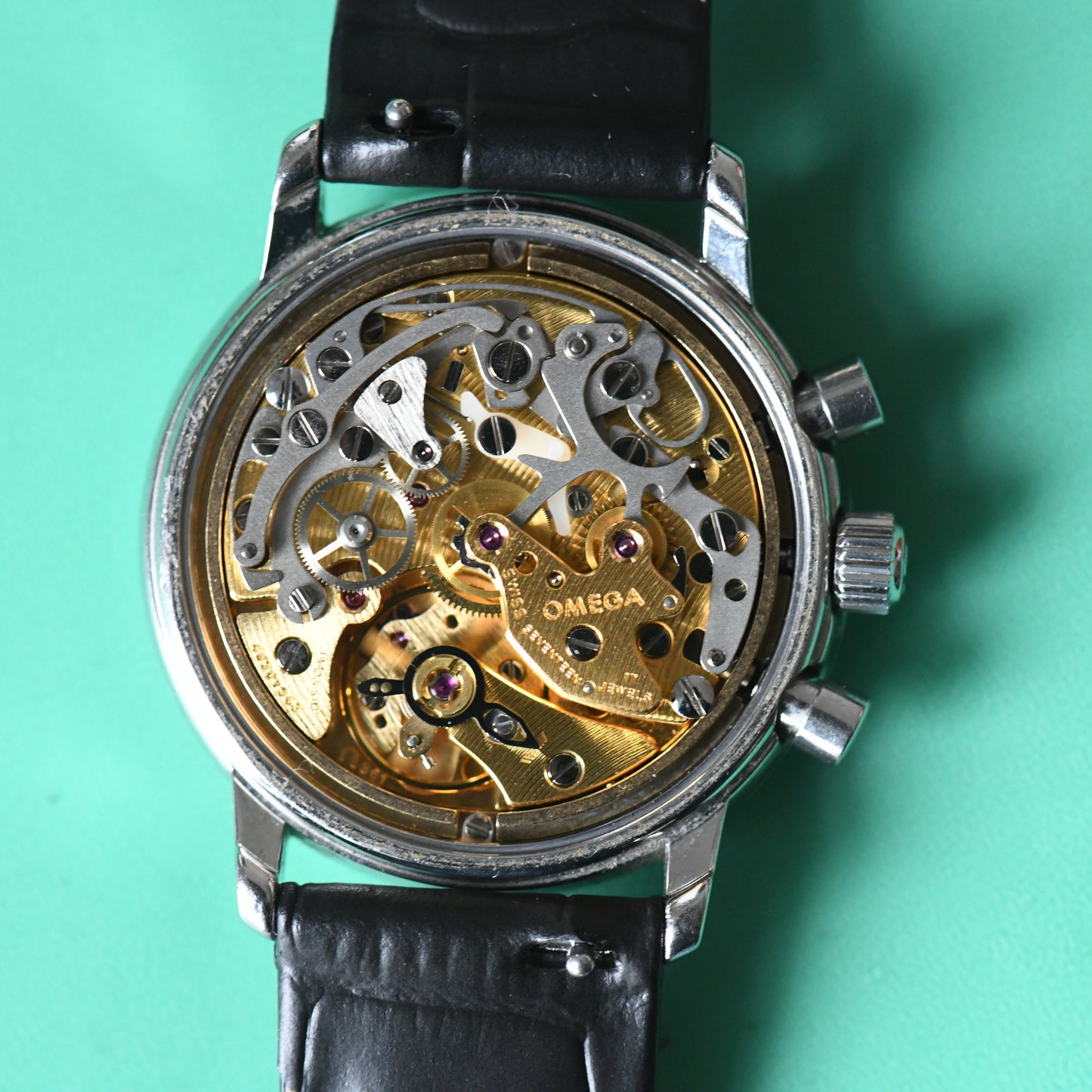 Omega DeVille Prestige Chronograph White Dial 36mm Manual Wind - Cal 861 - Boxed