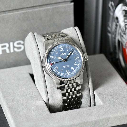 Oris Big Crown Pointer Date Blue Dial 40mm Automatic 2018 Full Set Box & Papers