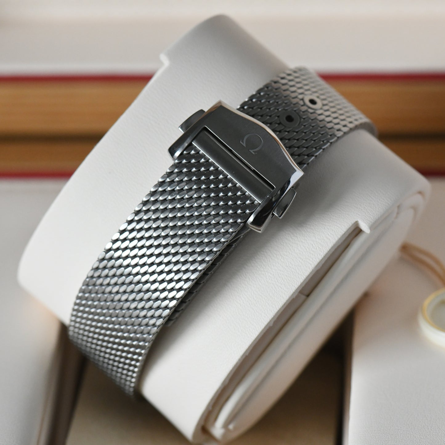 Omega Seamaster 300m Pro Black Wave Dial No Date 2024 Mesh Bracelet Box & Papers
