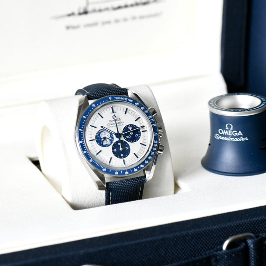 Omega Speedmaster "Silver Snoopy Award" 50th Anniversary - 2025 - Boxed & Papers