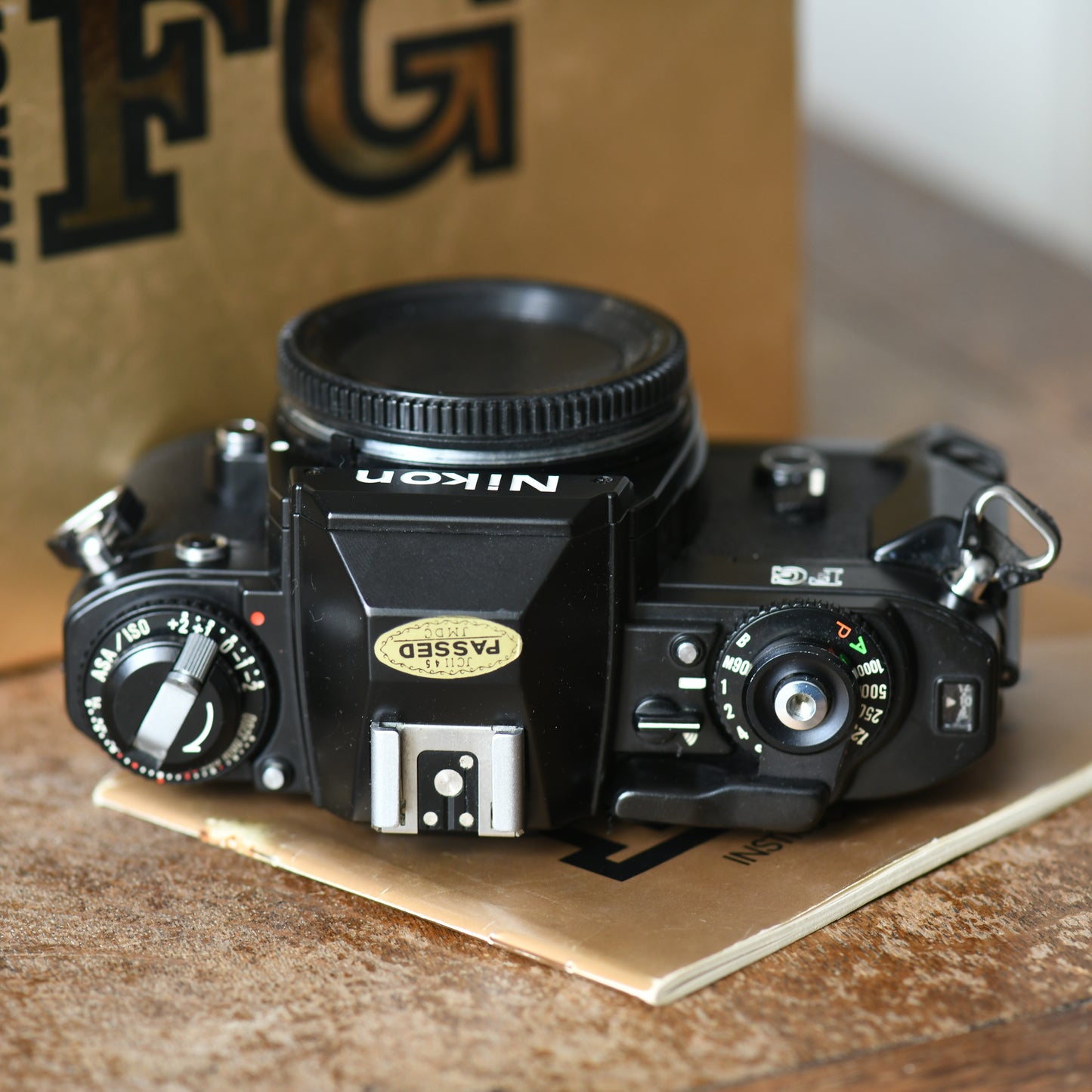 Nikon FG Black 35mm Film SLR Camera Body Only Boxed - New Light Seals