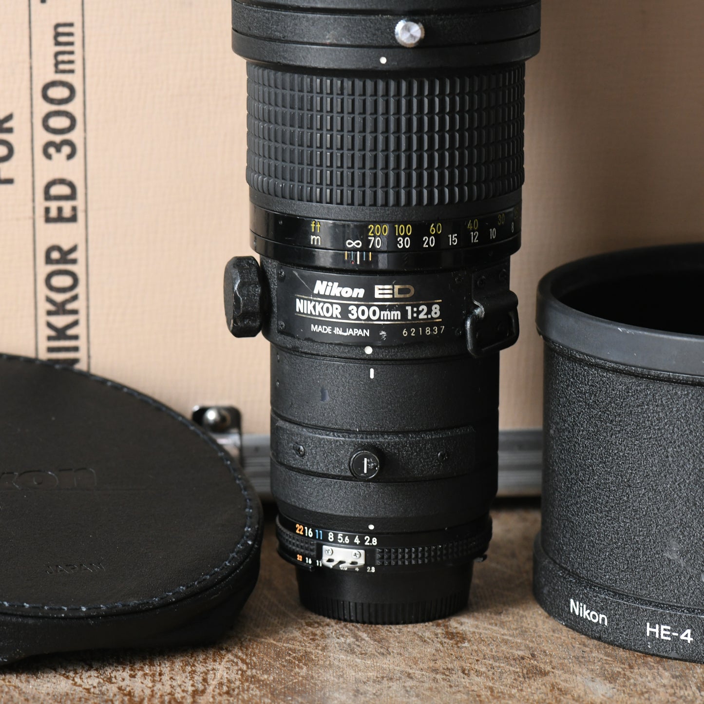 Nikon 300mm f/2.8 AiS Manual Focus Telephoto Prime Lens with Caps Hood & Case