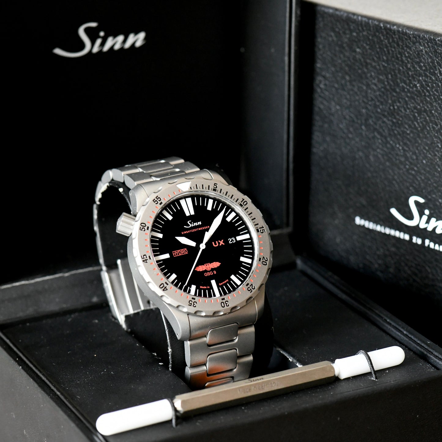 Sinn UX GSG9 EZM 2B Hydro 5000m Diver's Watch Boxed GSG 9