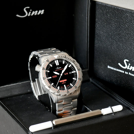 Sinn UX GSG9 EZM 2B Hydro 5000m Diver's Watch Boxed GSG 9