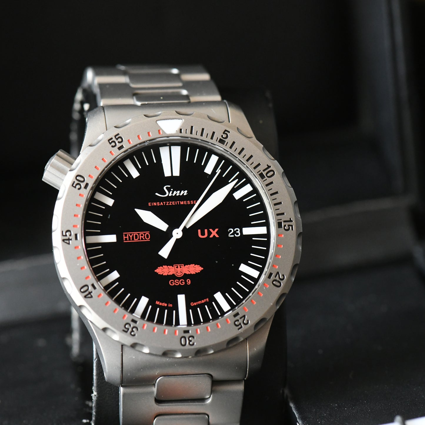 Sinn UX GSG9 EZM 2B Hydro 5000m Diver's Watch Boxed GSG 9