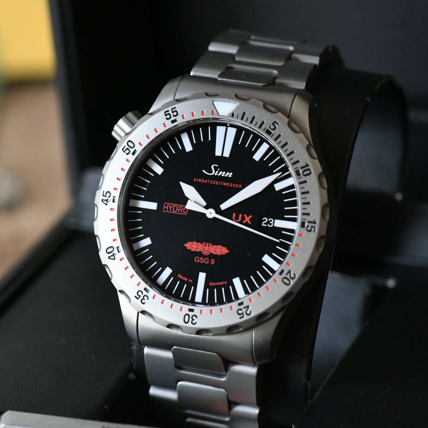 Sinn UX GSG9 EZM 2B Hydro 5000m Diver's Watch Boxed GSG 9