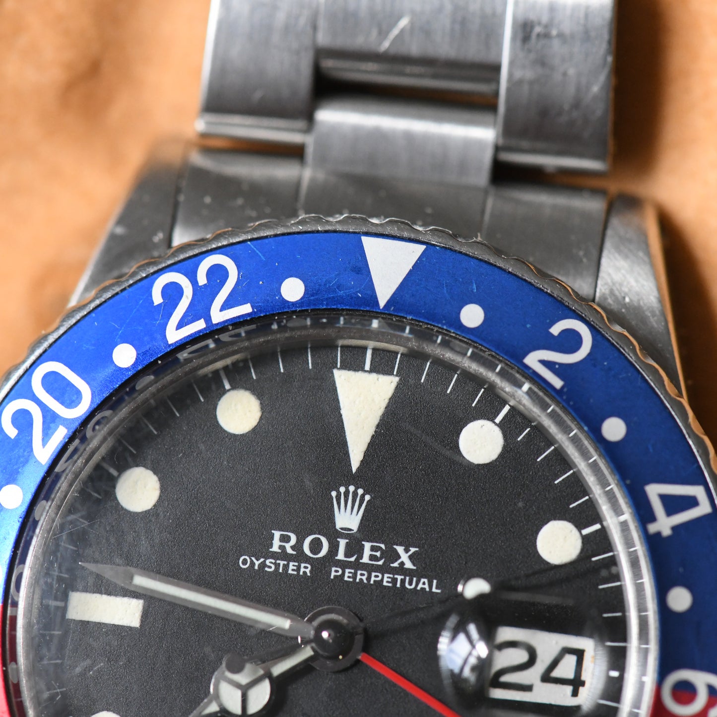 Rolex GMT Master 1675 1971 Mark 2 Matte Dial Vintage Watch Boxed