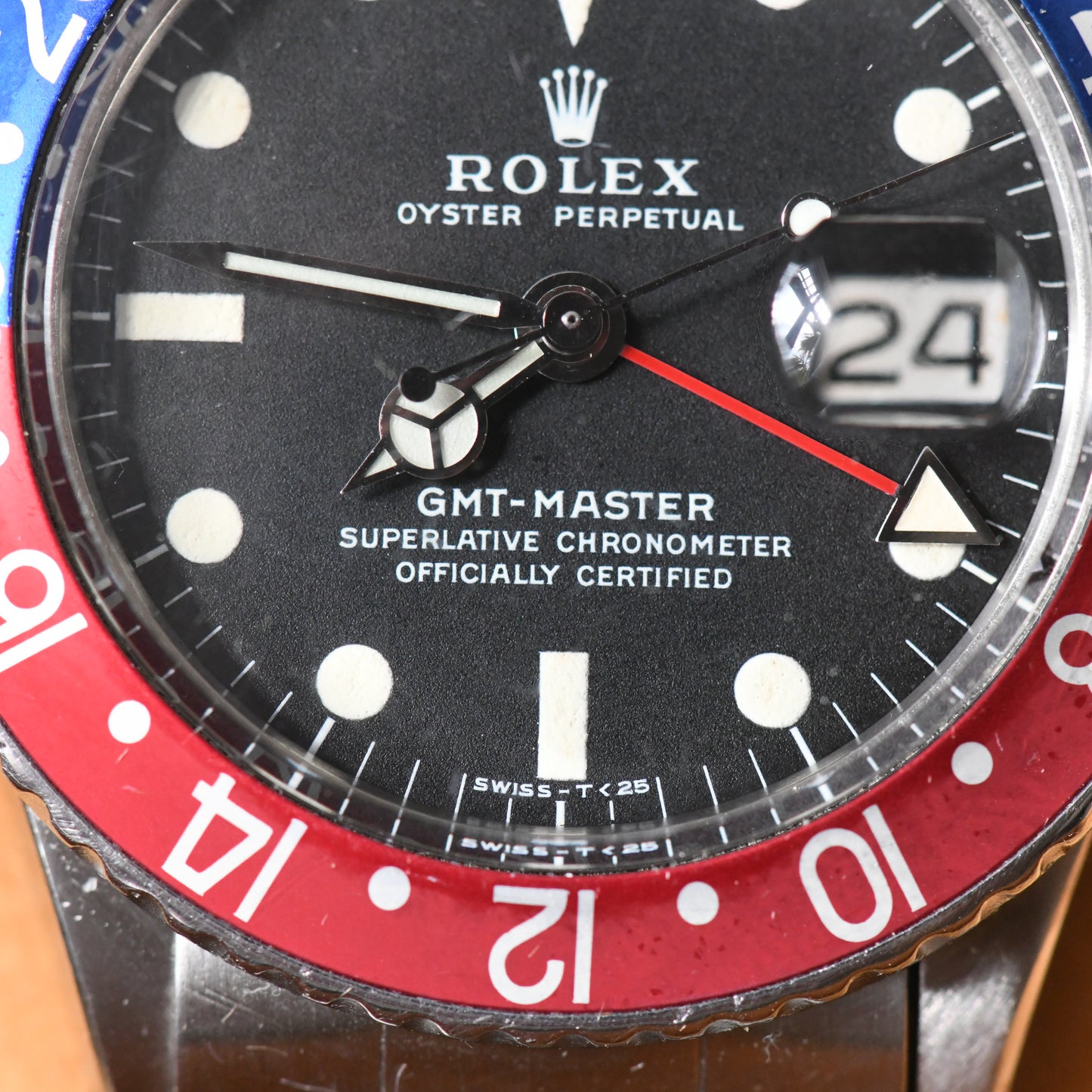 Rolex GMT Master 1675 1971 Mark 2 Matte Dial Vintage Watch Boxed