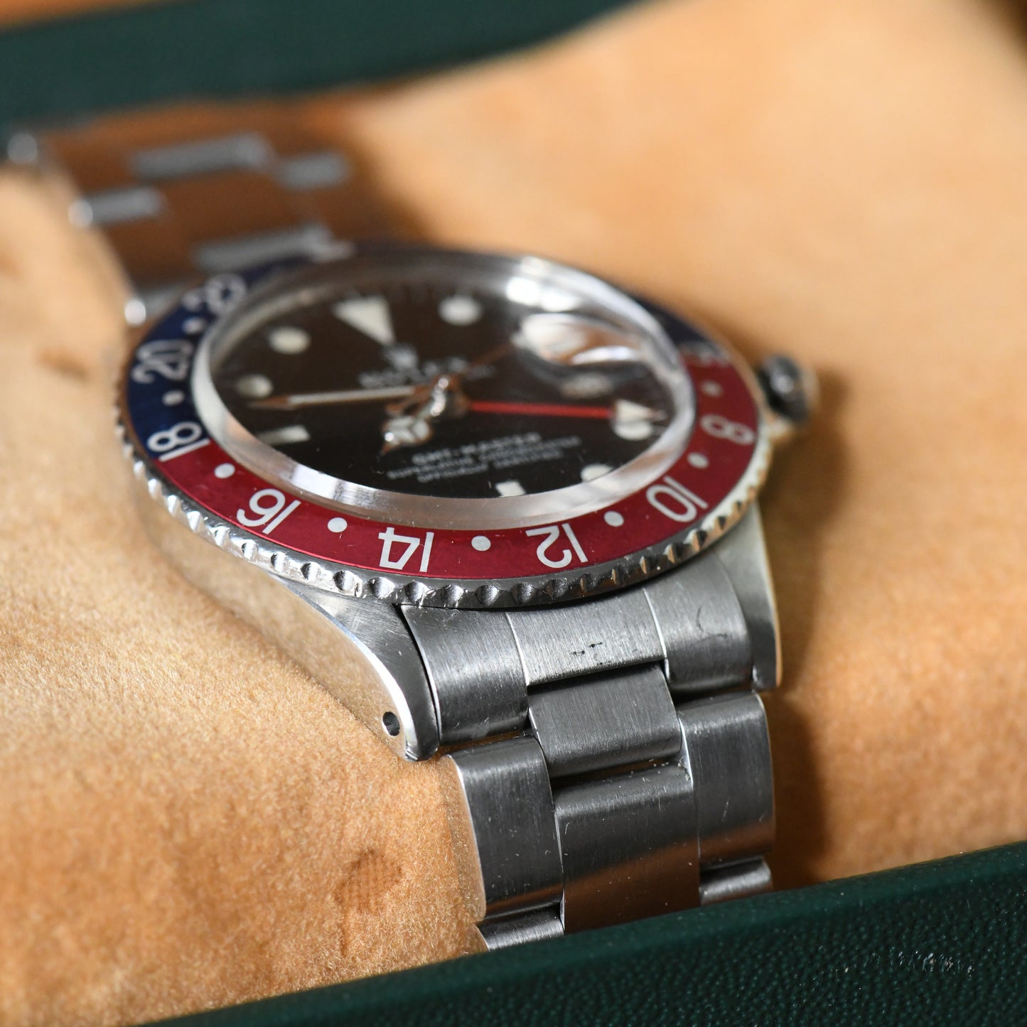 Rolex GMT Master 1675 1971 Mark 2 Matte Dial Vintage Watch Boxed