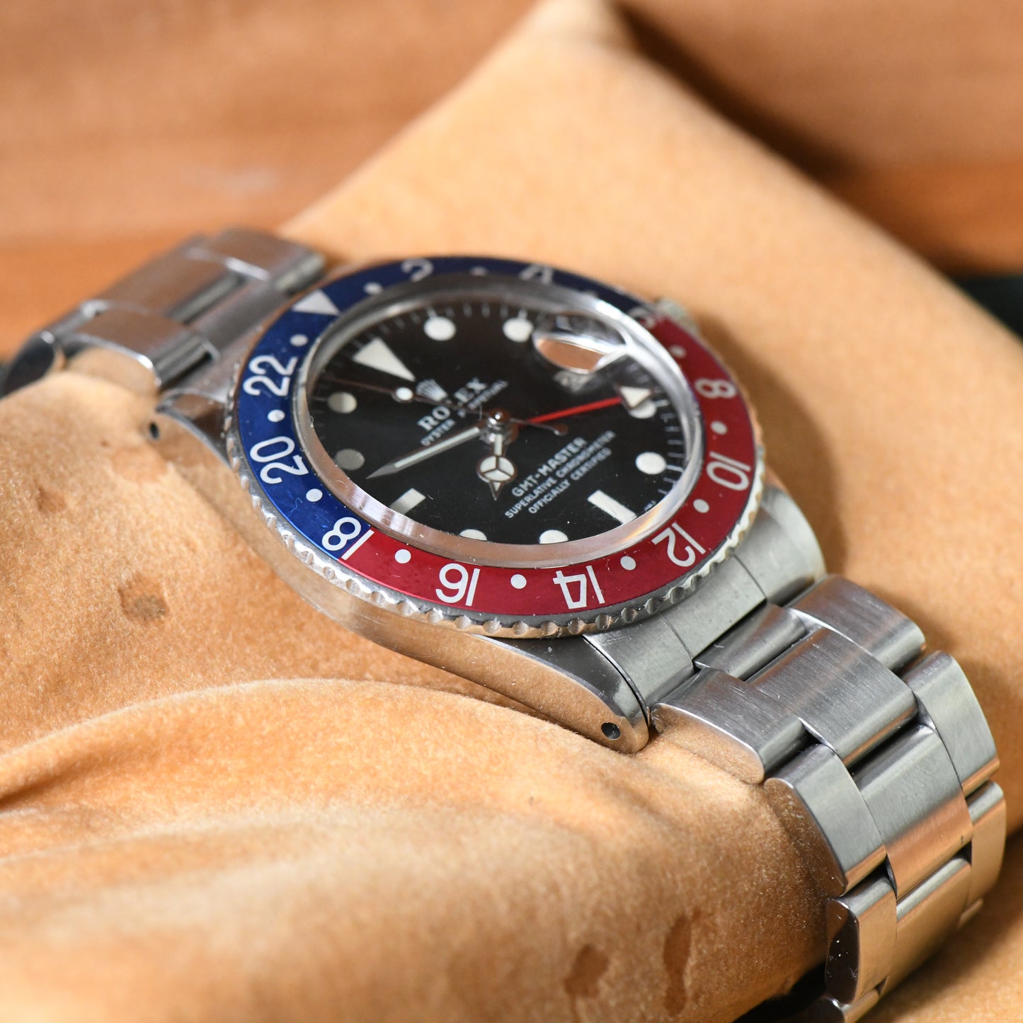 Rolex GMT Master 1675 1971 Mark 2 Matte Dial Vintage Watch Boxed