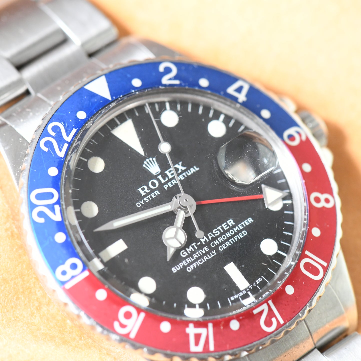 Rolex GMT Master 1675 1971 Mark 2 Matte Dial Vintage Watch Boxed