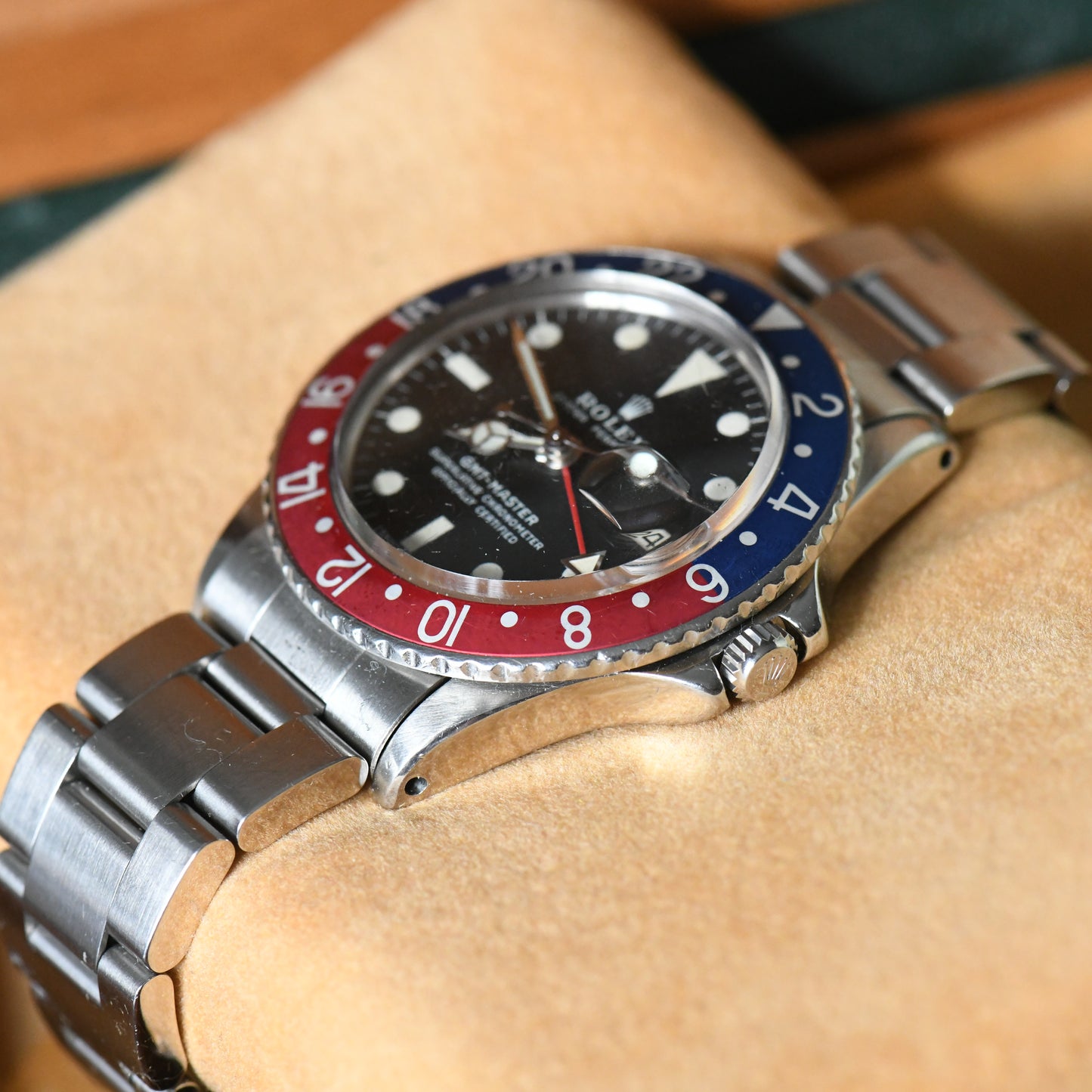 Rolex GMT Master 1675 1971 Mark 2 Matte Dial Vintage Watch Boxed