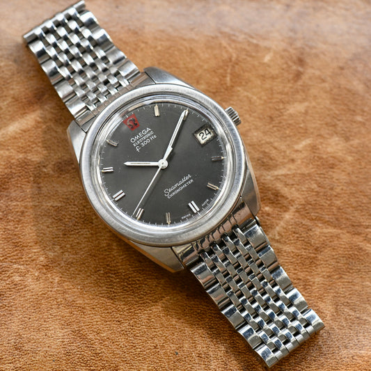 Omega Seamaster F300hz Electronic Chronometer Grey Dial Vintage Watch