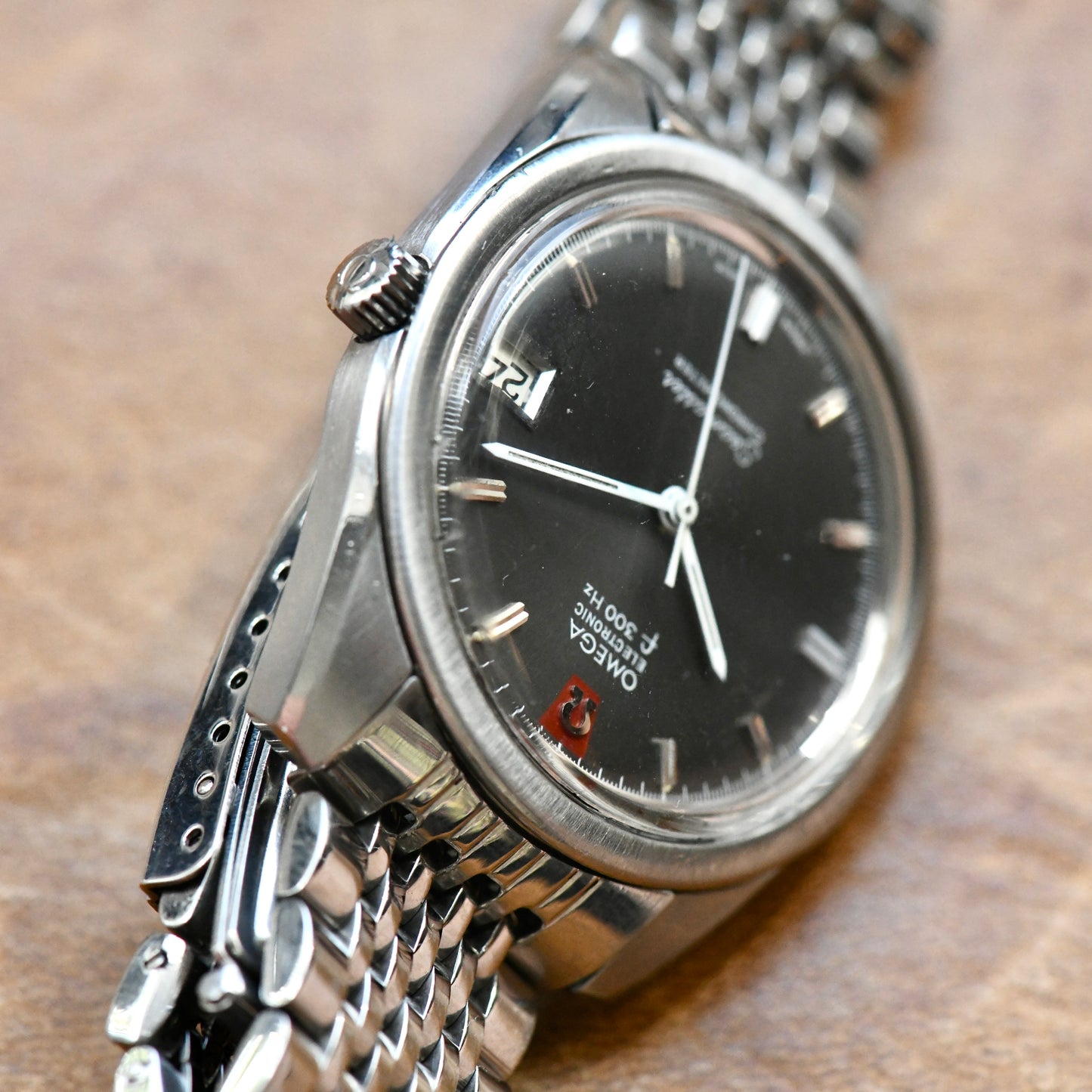 Omega Seamaster F300hz Electronic Chronometer Grey Dial Vintage Watch
