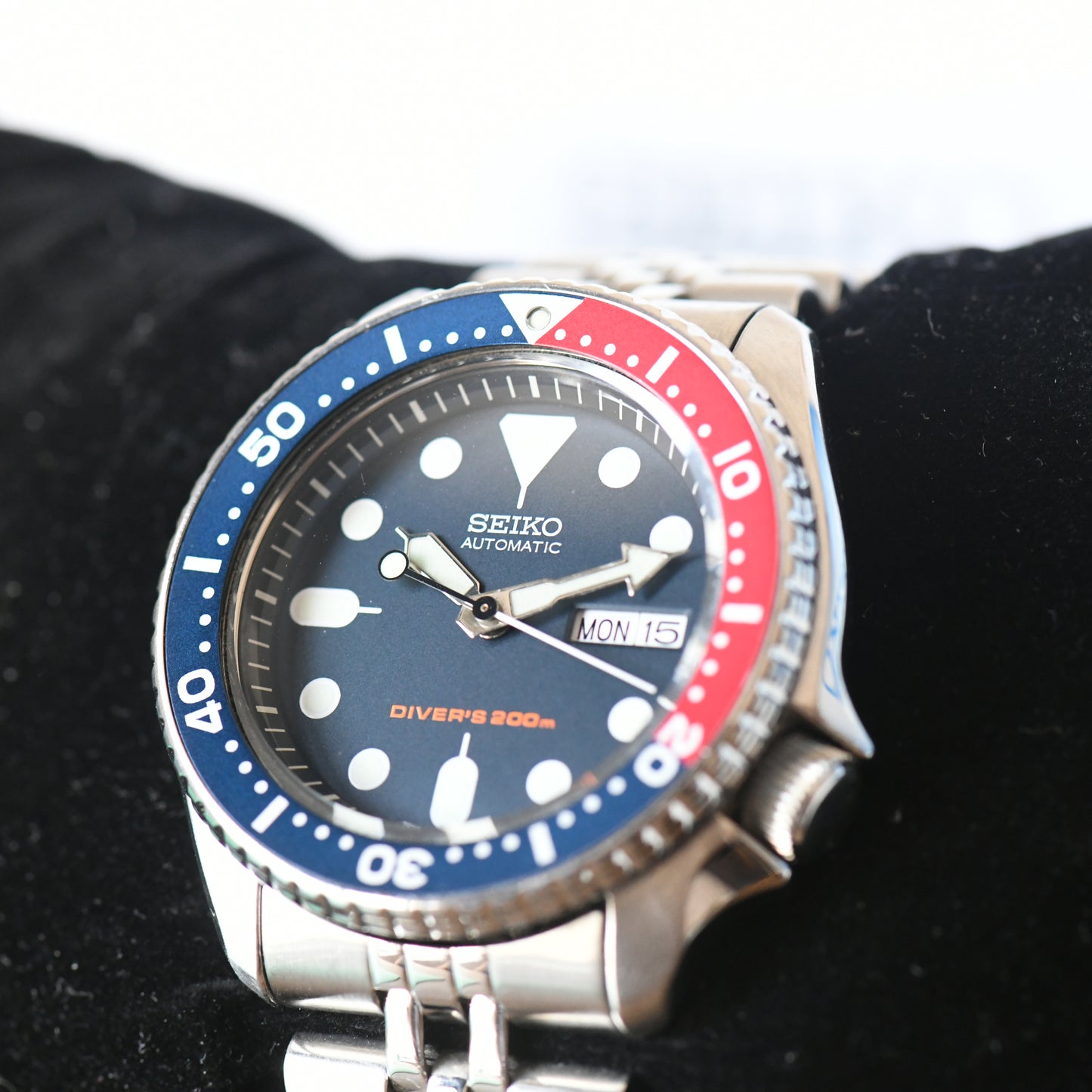 Seiko SKX009K2 Pepsi Bezel Divers Watch Blue &amp; Red Full Set Box &amp; Papers 2021