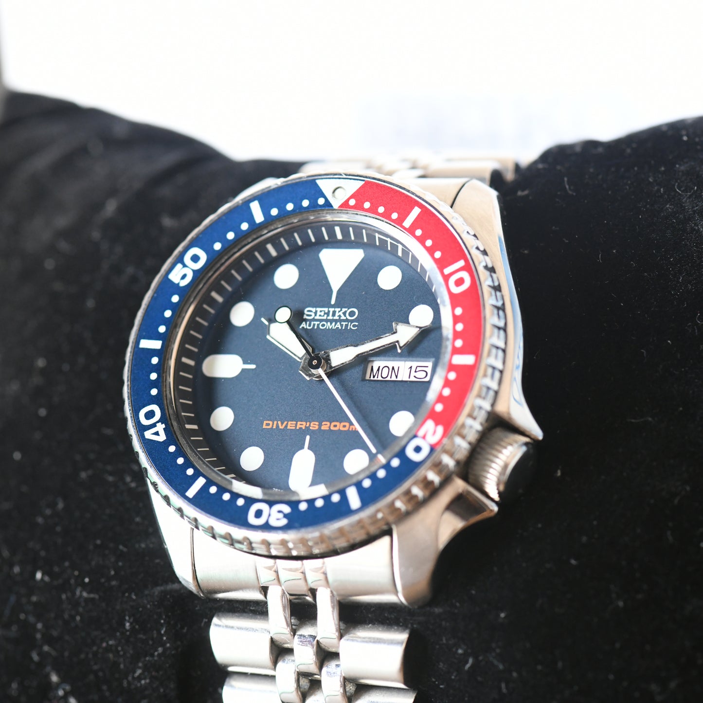 Seiko SKX009K2 Pepsi Bezel Divers Watch Blue &amp; Red Full Set Box &amp; Papers 2021