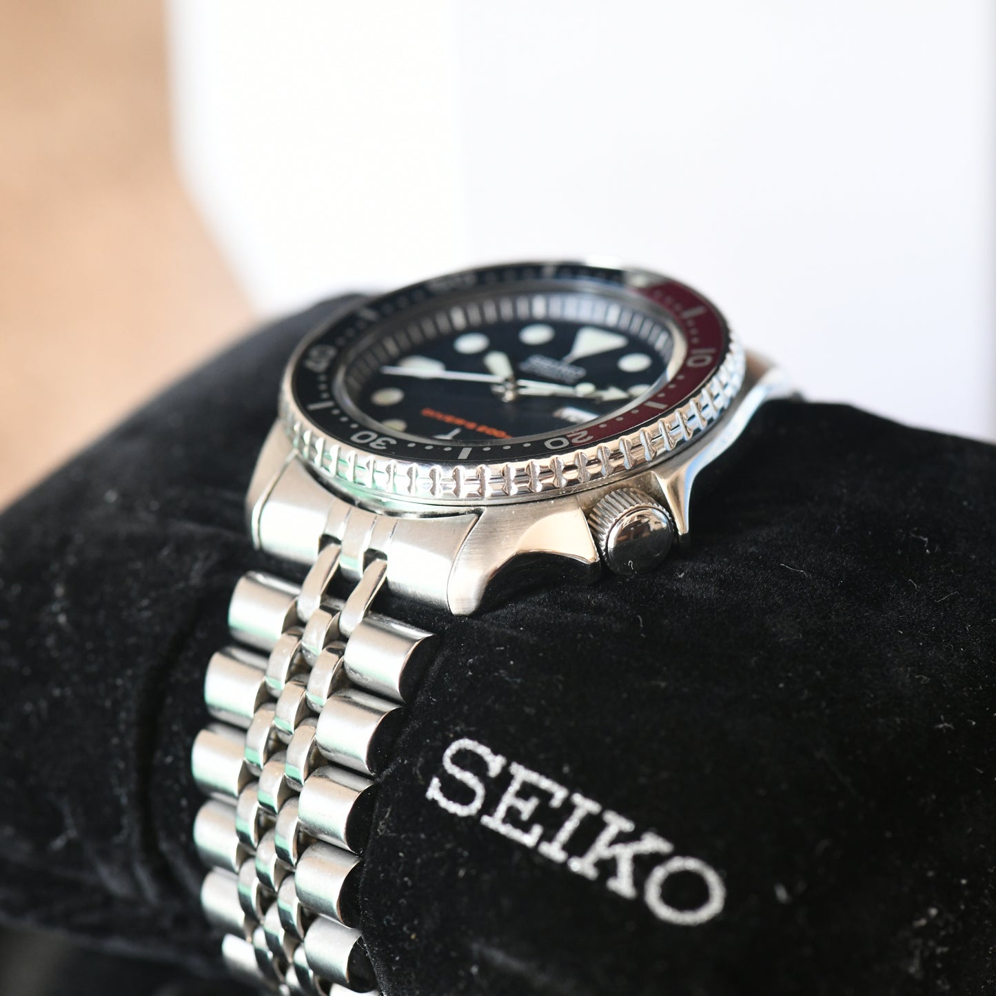 Seiko SKX009K2 Pepsi Bezel Divers Watch Blue &amp; Red Full Set Box &amp; Papers 2021