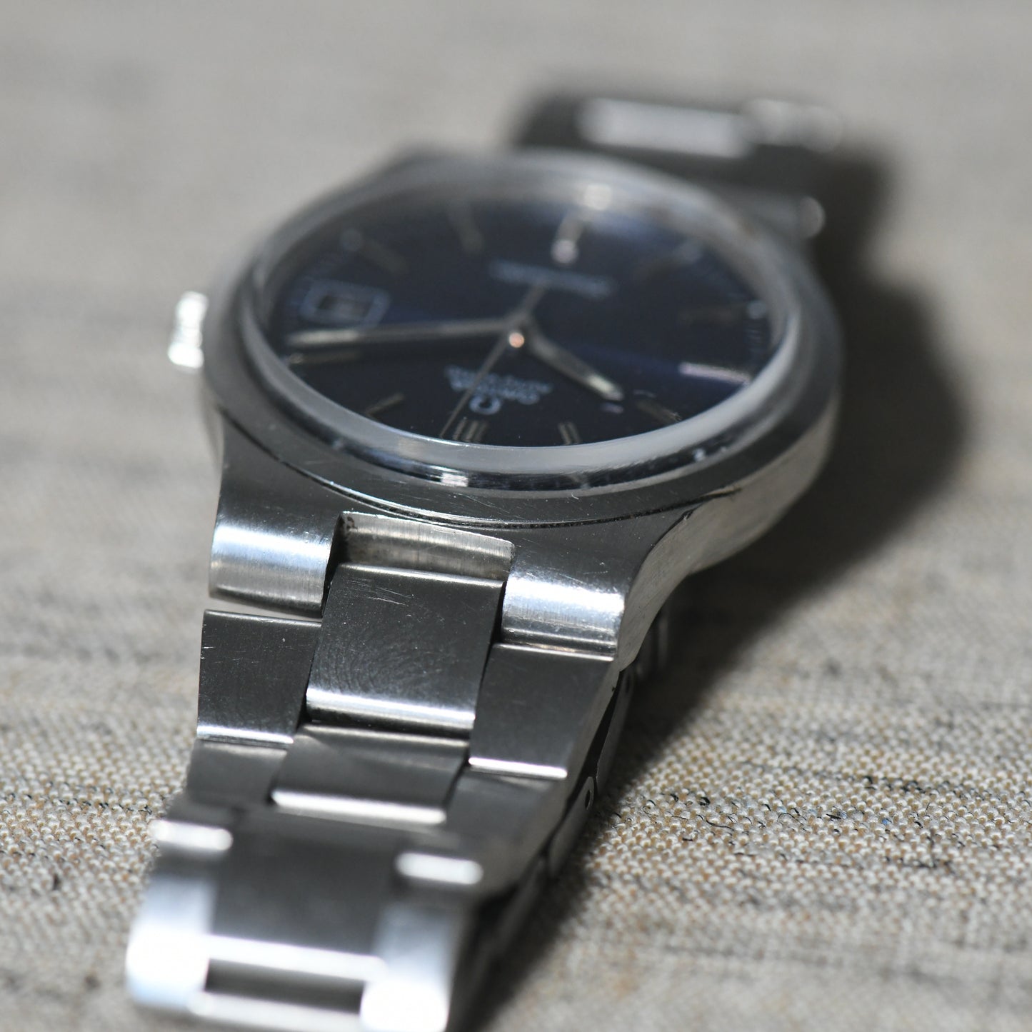 Omega Seamaster Date Blue Dial Automatic Vintage 1974 36mm Watch Cal 1012
