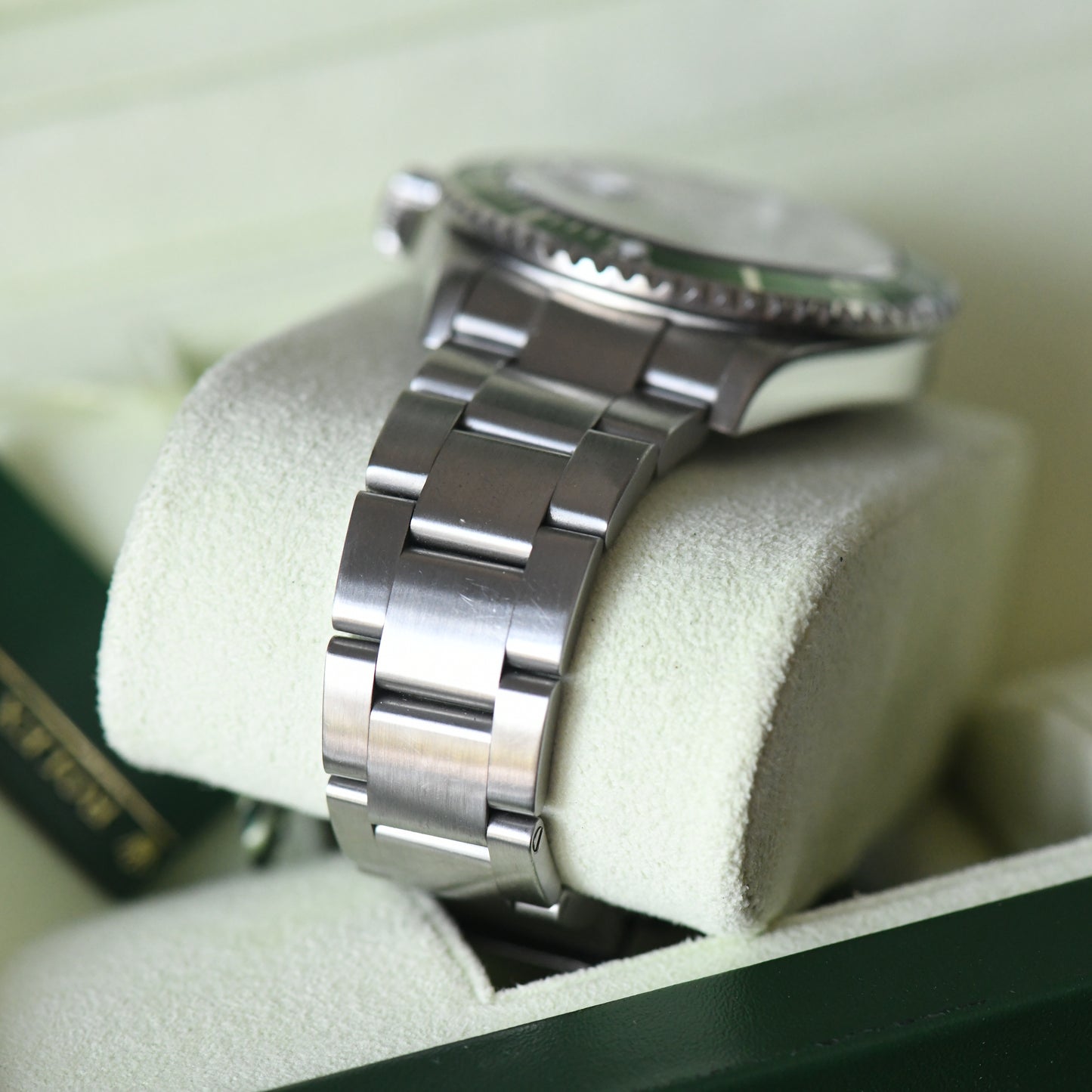Rolex Submariner Date 16610LV Green Bezel Kermit 2006 50th Full Set Box & Papers