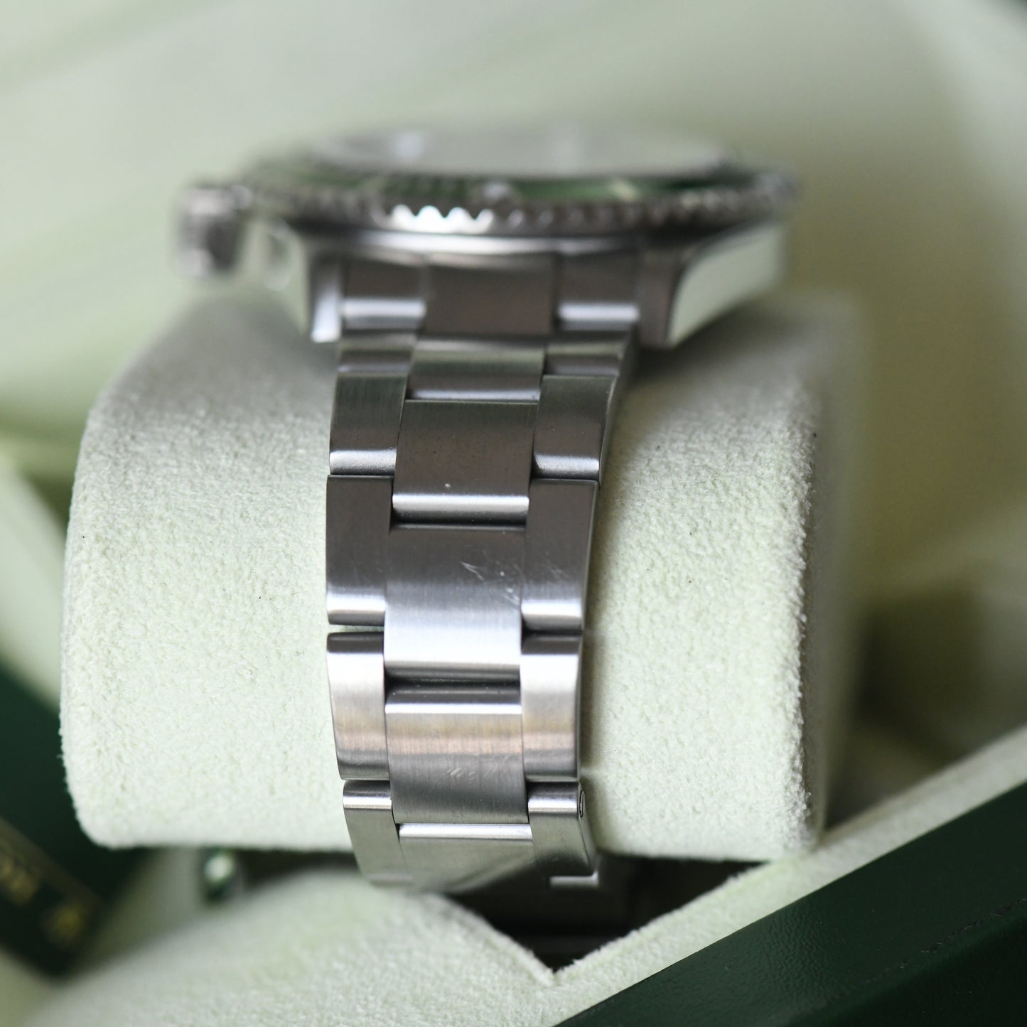 Rolex Submariner Date 16610LV Green Bezel Kermit 2006 50th Full Set Box & Papers