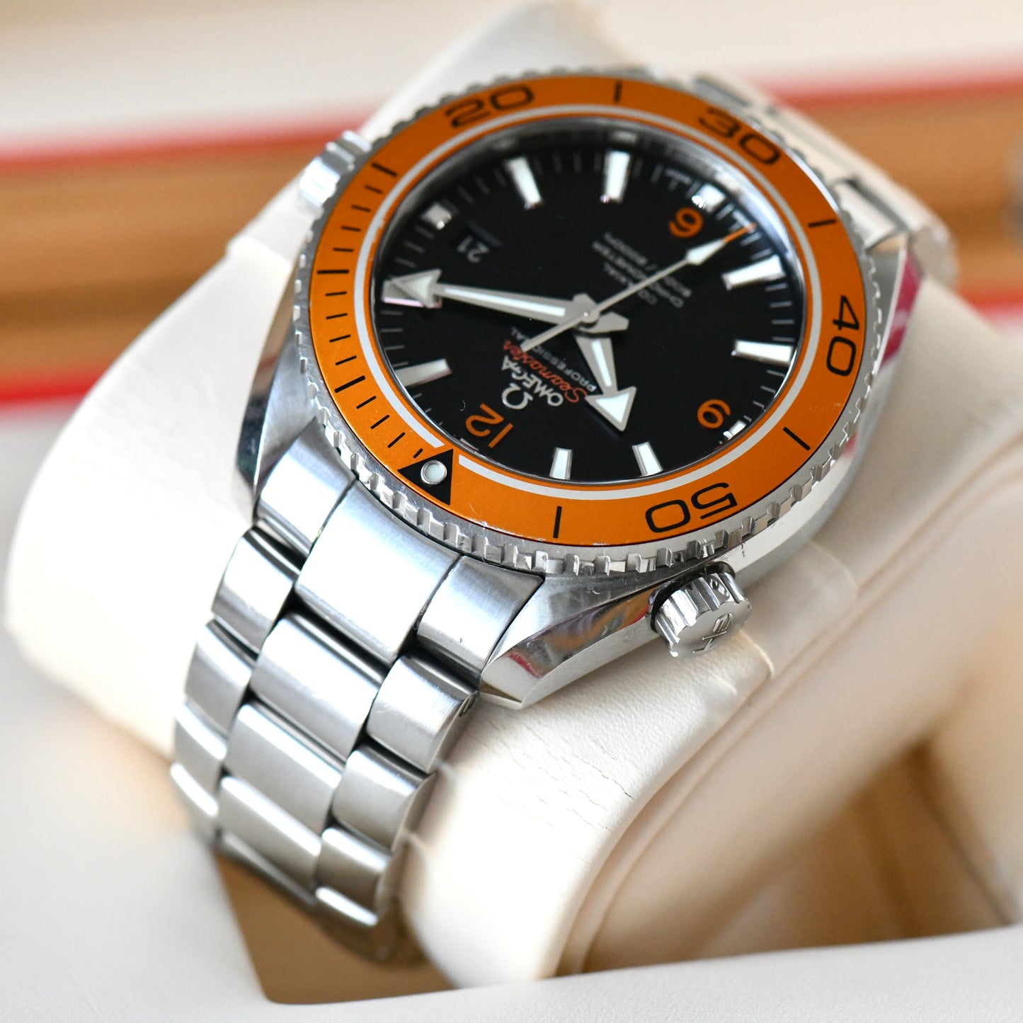 Omega Seamaster Planet Ocean 600m 45.5mm 8500 Orange Bezel 2016 - Boxed &amp; Papers