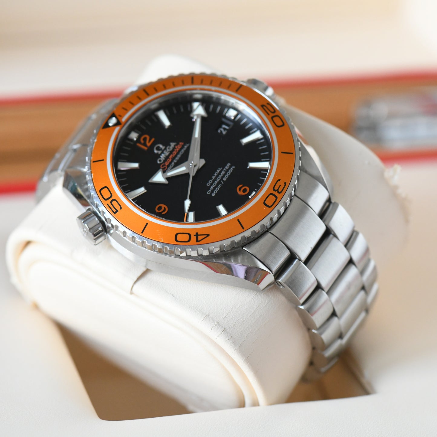 Omega Seamaster Planet Ocean 600m 45.5mm 8500 Orange Bezel 2016 - Boxed &amp; Papers