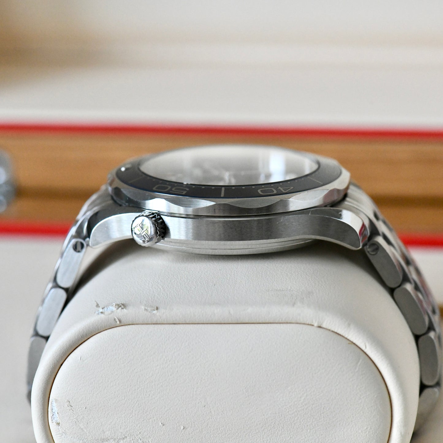Omega Seamaster Pro 300m Blue Ceramic Bezel Co-Axial 41mm Automatic Watch B&P