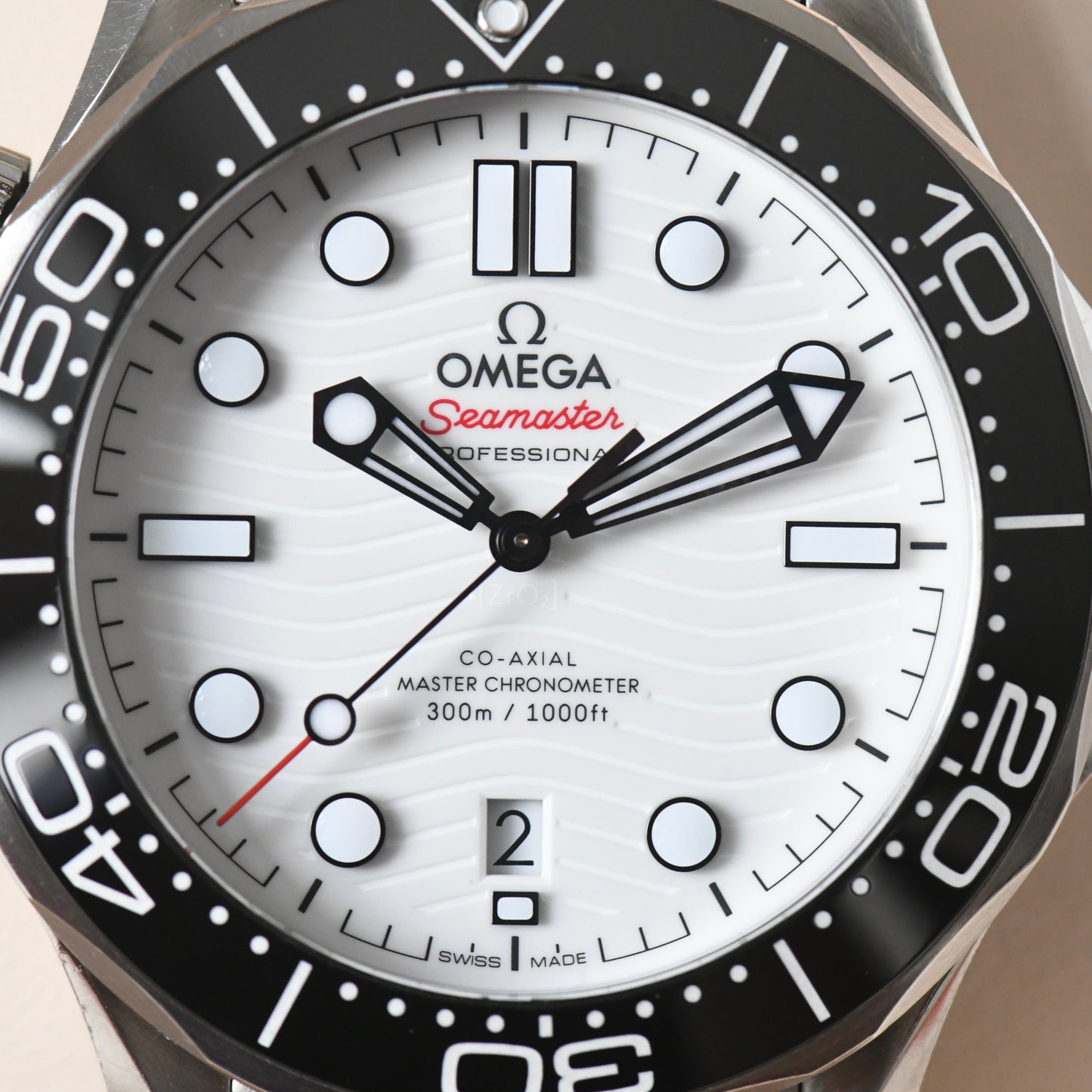 Omega Seamaster 300m Diver Master Chronometer White Dial Watch Box &amp; Papers
