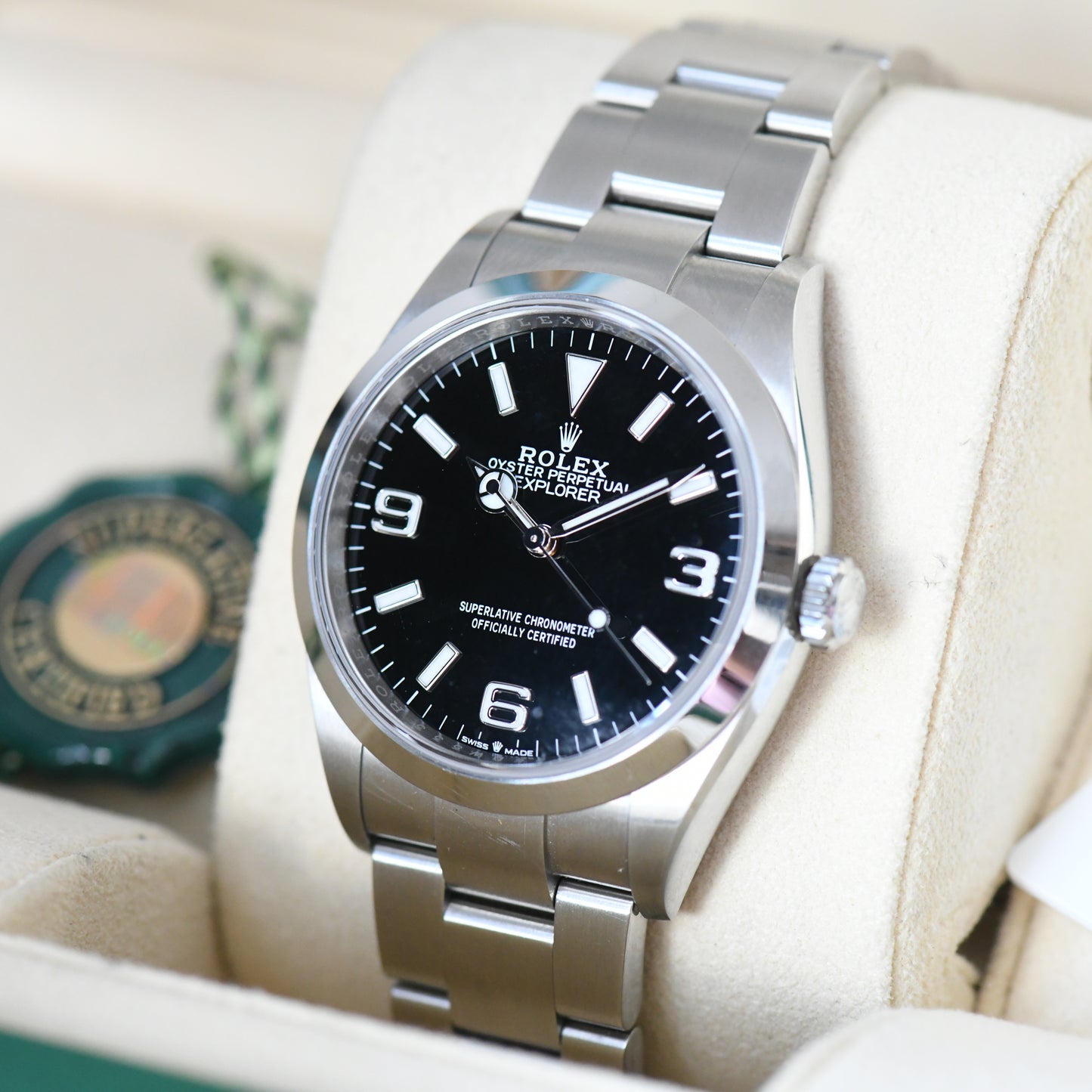 Rolex Explorer 124270 36mm Oyster Perpetual Men's Watch 2021 Boxed &amp; Papers