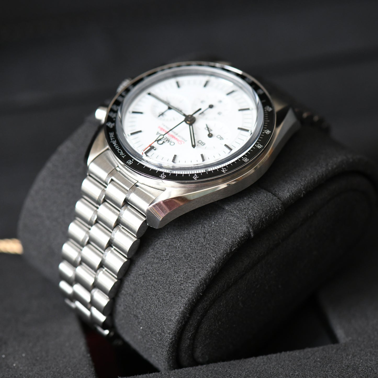 Omega Speedmaster Moonwatch White Dial Sapphire Sandwich Cal 3861 - Full Set 2024 B&P
