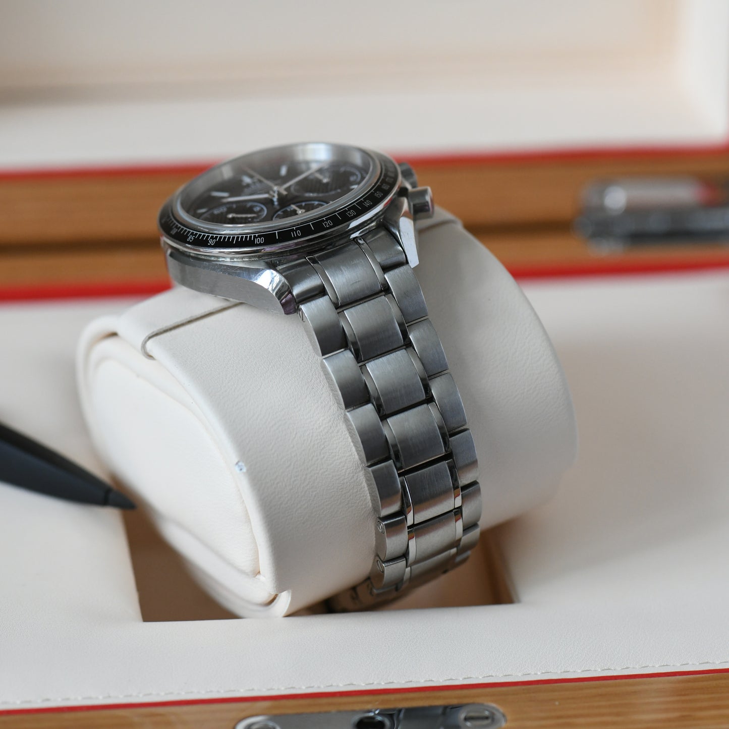 Omega Speedmaster Racing Blue Dial 2017 Co-Axial Chronograph - Box &amp; Papers