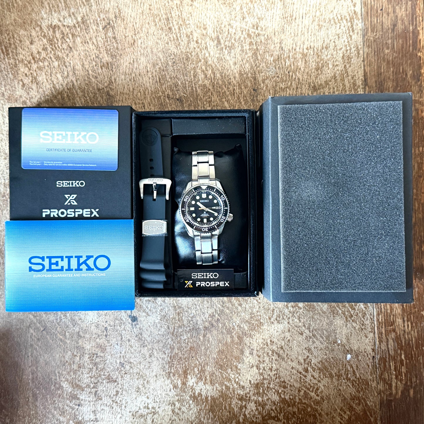 Seiko Marine Master 300m SLA021J1 Black Dial 8L35 Dive Watch 2024 Boxed & Papers