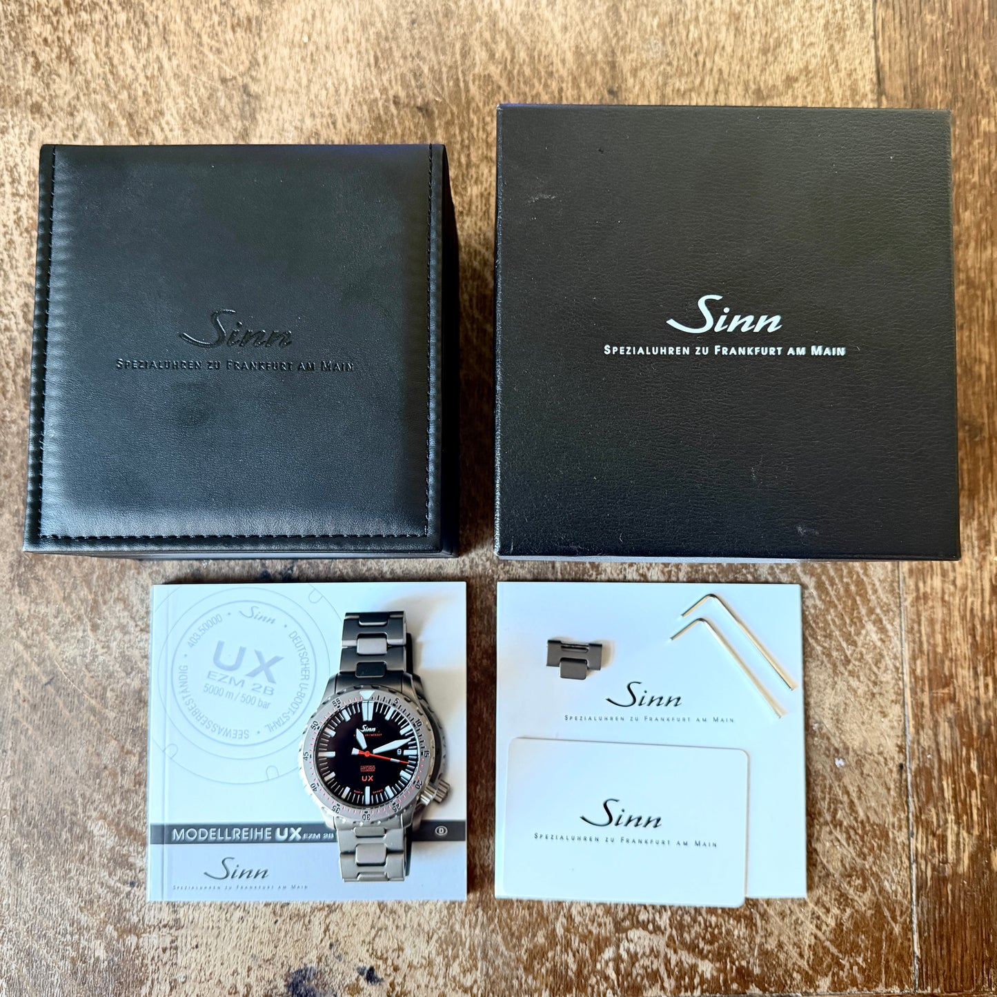 Sinn UX EZM 2B Hydro 5000m Dive Watch Fully Tegimented 2023 Mint Boxed & Papers