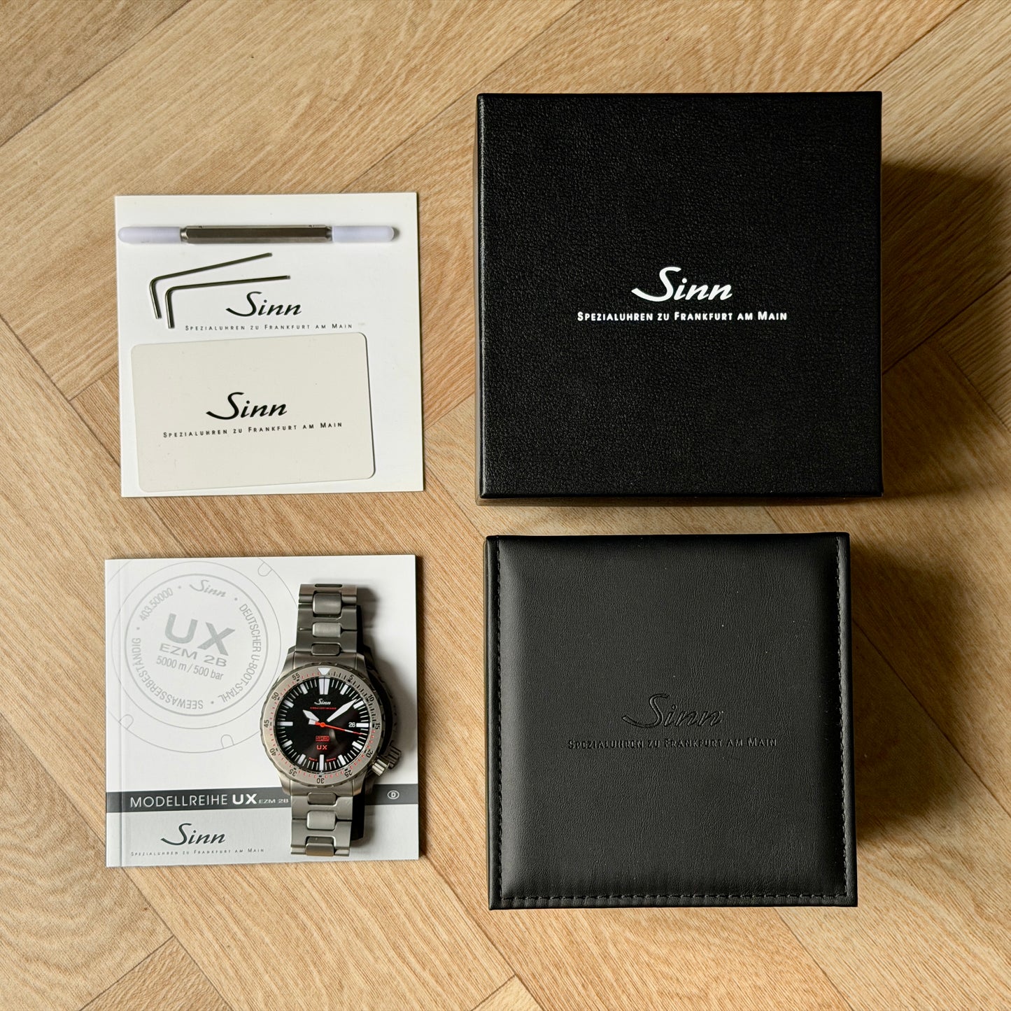 Sinn UX EZM 2B Hydro 5000m Dive Watch 2021 Full Set Boxed & Papers
