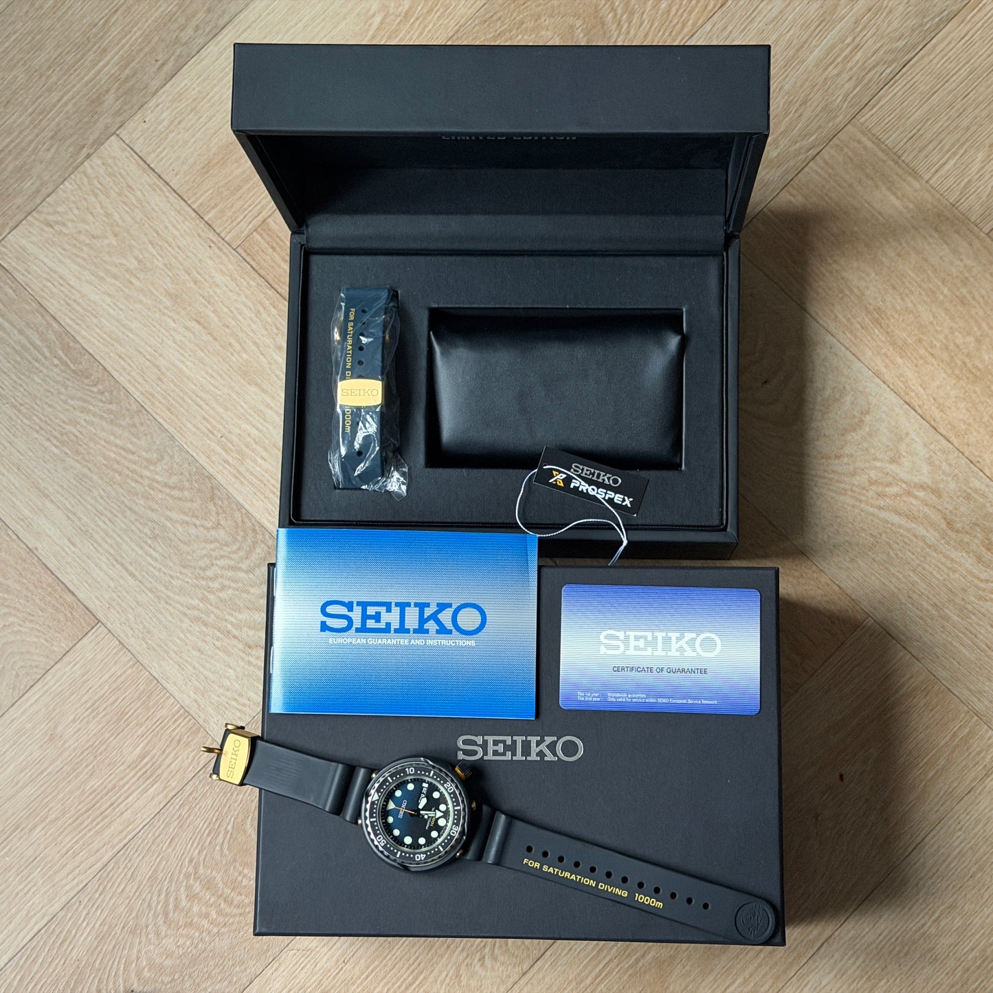 Seiko Tuna 1000m Limited Edition 35th Anniversary SBBN051 S23635J1 Box & Papers