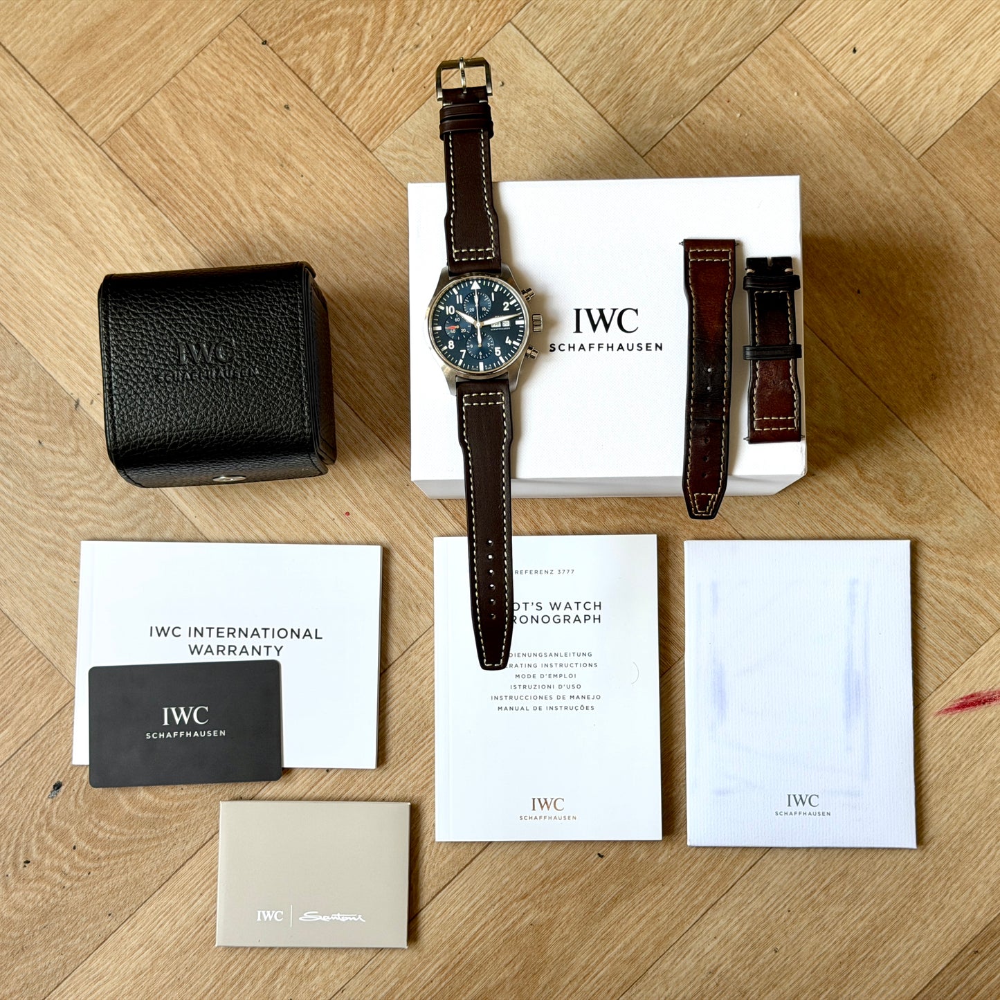 IWC Pilot Chronograph IW377714 Le Petit Prince Blue Dial Full Set 2020 B&P