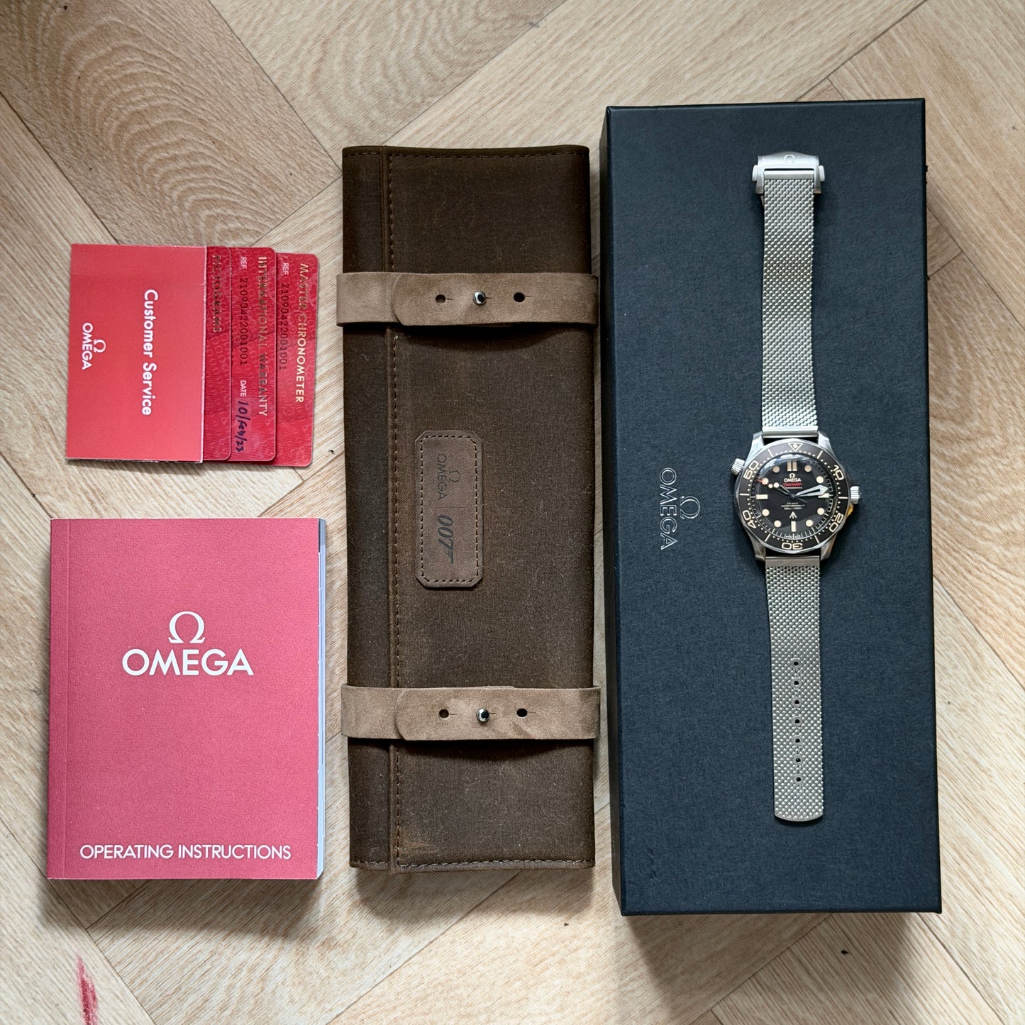 Omega Seamaster 300m Bond 007 No Time to Die NTTD Titanium 2023 Full Set B&P