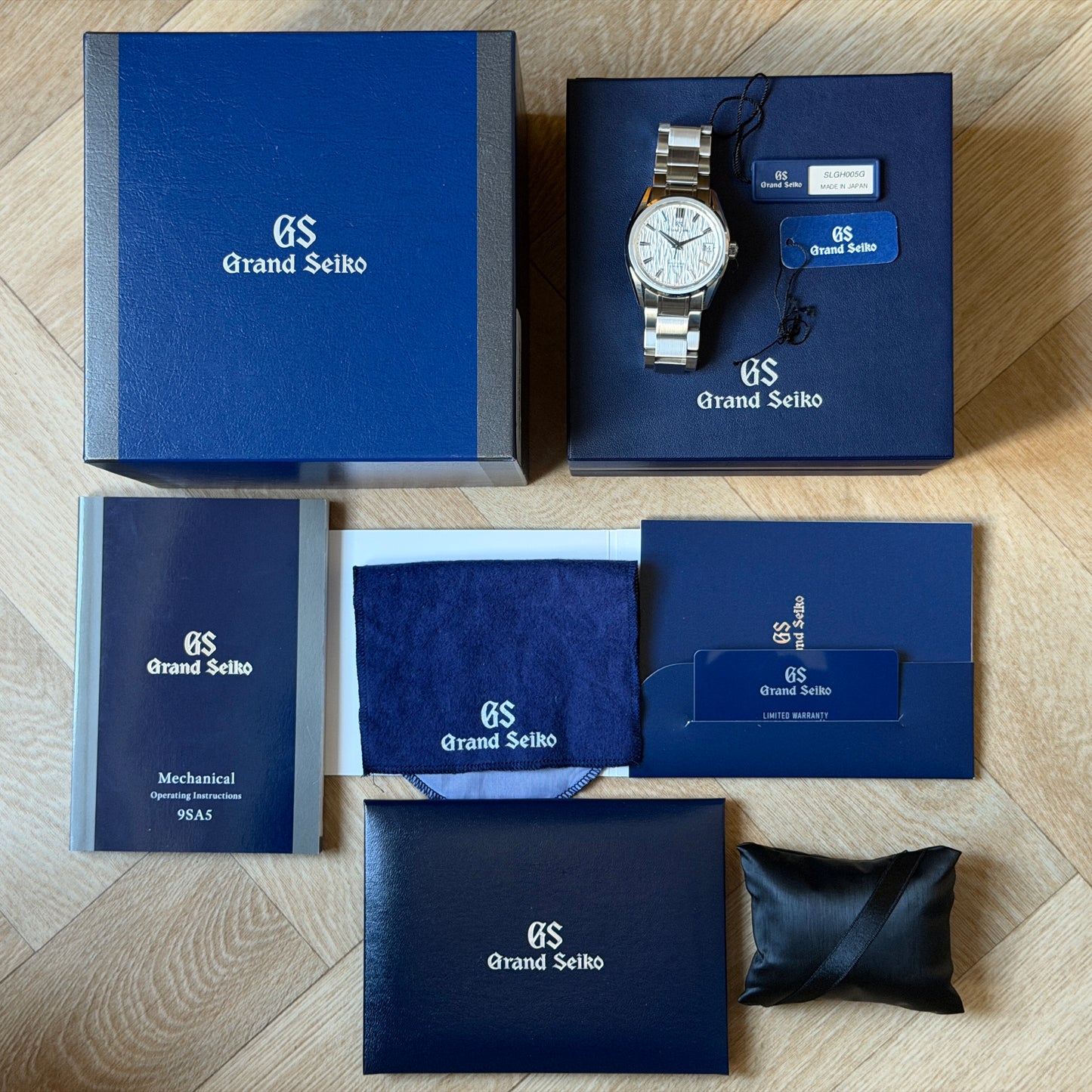 Grand Seiko Evolution 9 Hi-Beat White Birch 2024 Watch SLGH005G - Box & Papers