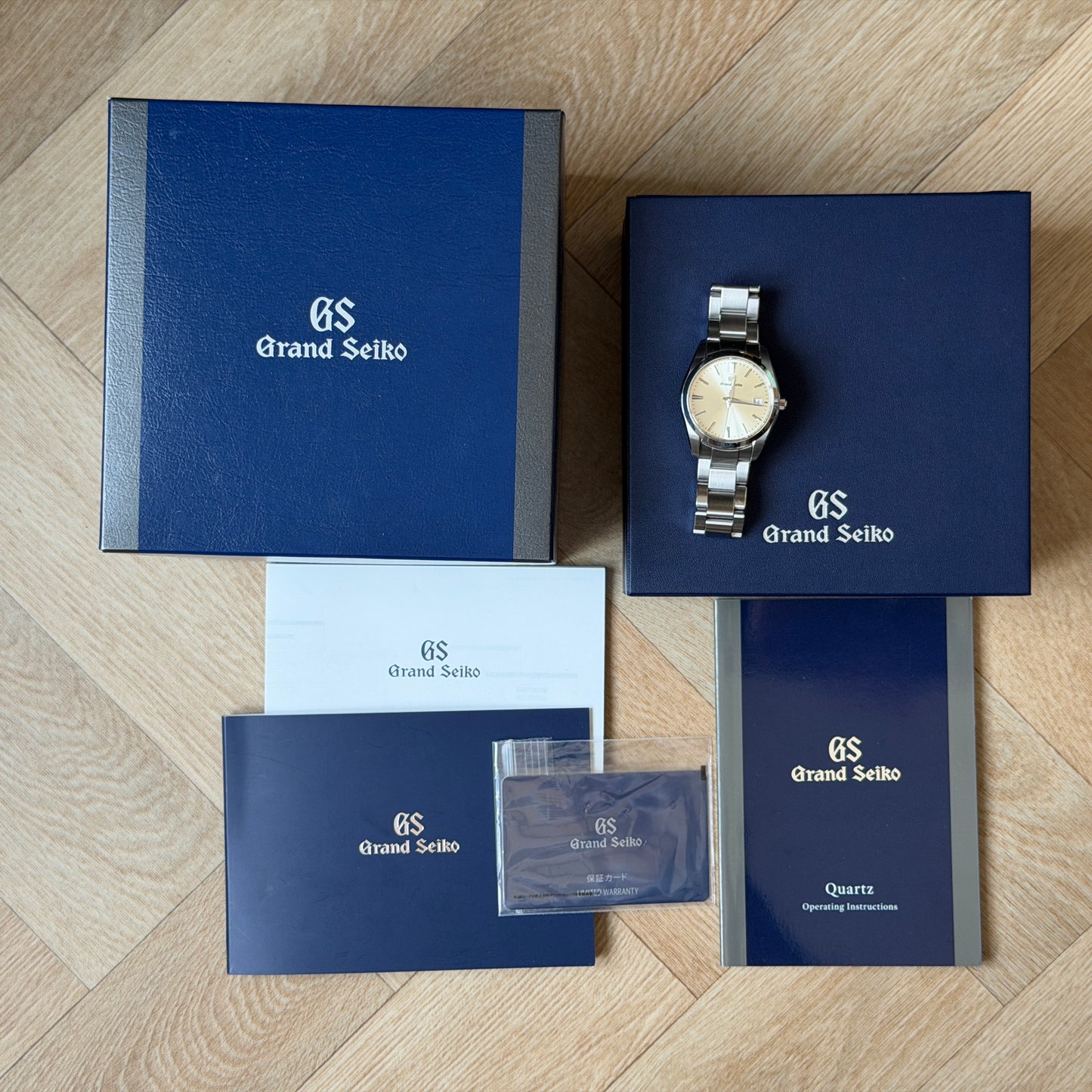 Grand Seiko Heritage 9F Quartz Stainless Steel Watch SBGX263 Full Set 2022 Boxed