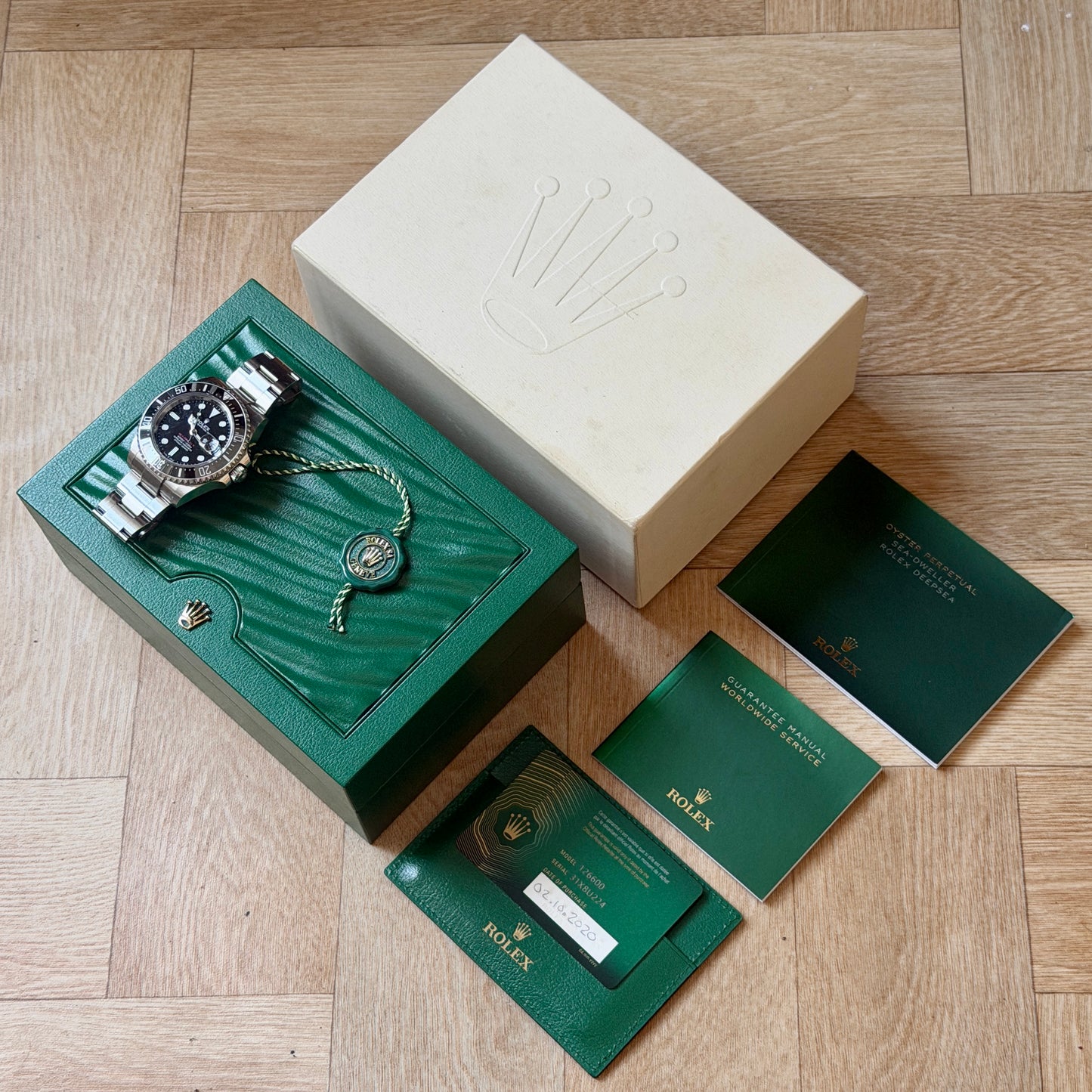 Rolex Sea-Dweller 126600 50th Anniversary SD43 Red Writing 2020 Box & Papers