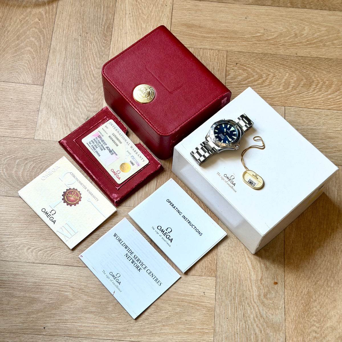 Omega Seamaster 300m Pro 41mm Full Size Auto Electric Blue 2255.80 Box & Papers