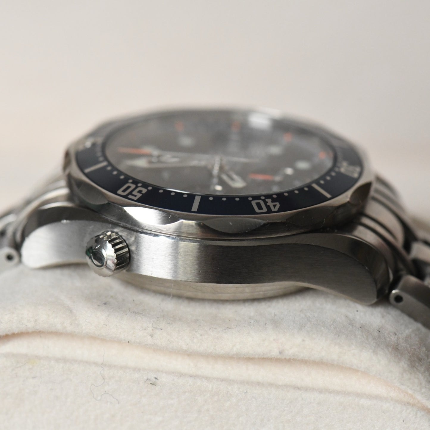 Omega Seamaster 300m Chronograph Dive Watch Blue Dial - 2599.80 - Boxed & Papers